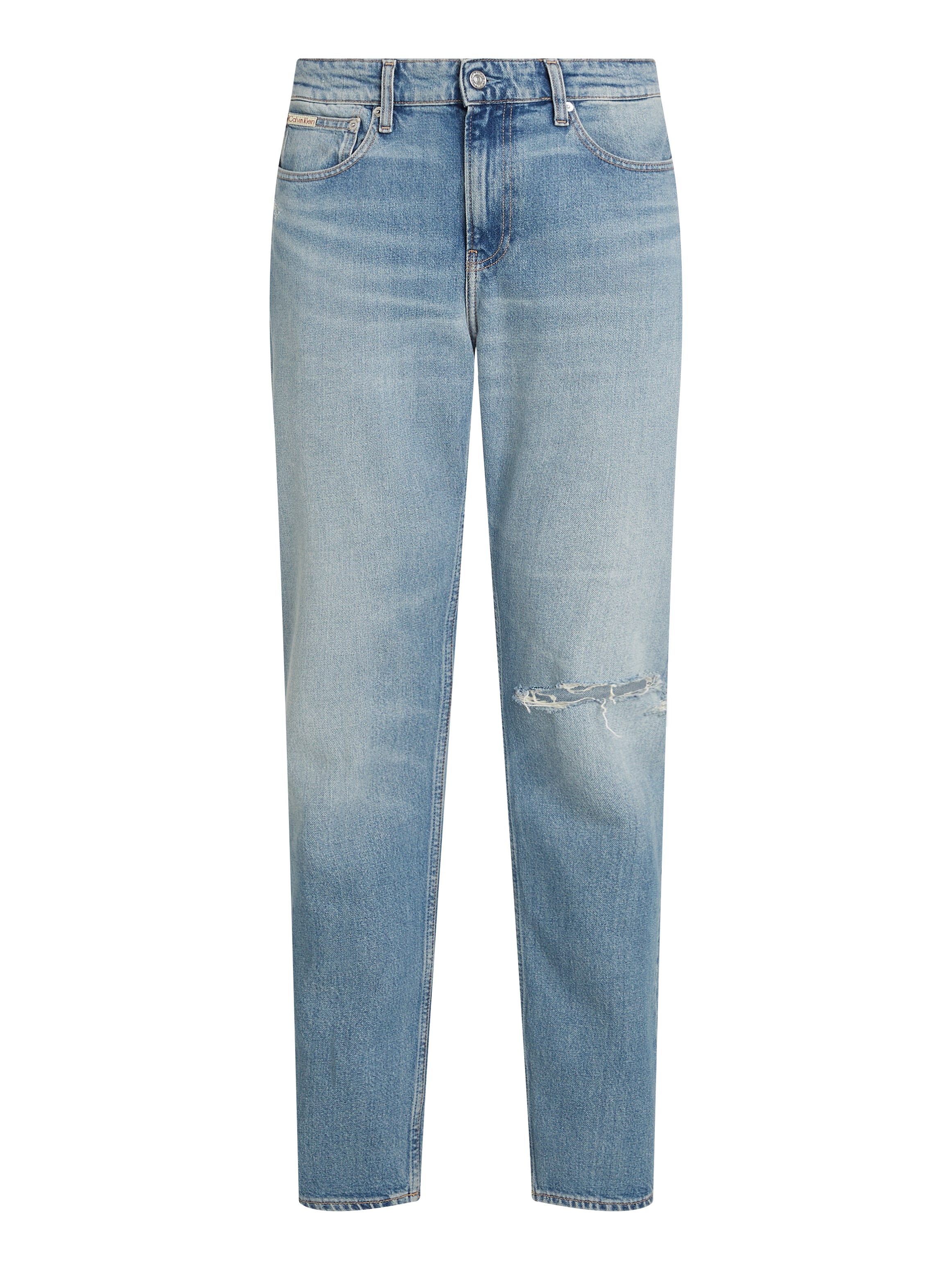 Calvin Klein Jeans Destroyed-Jeans »SLIM TAPER«, in hellblauer Waschung