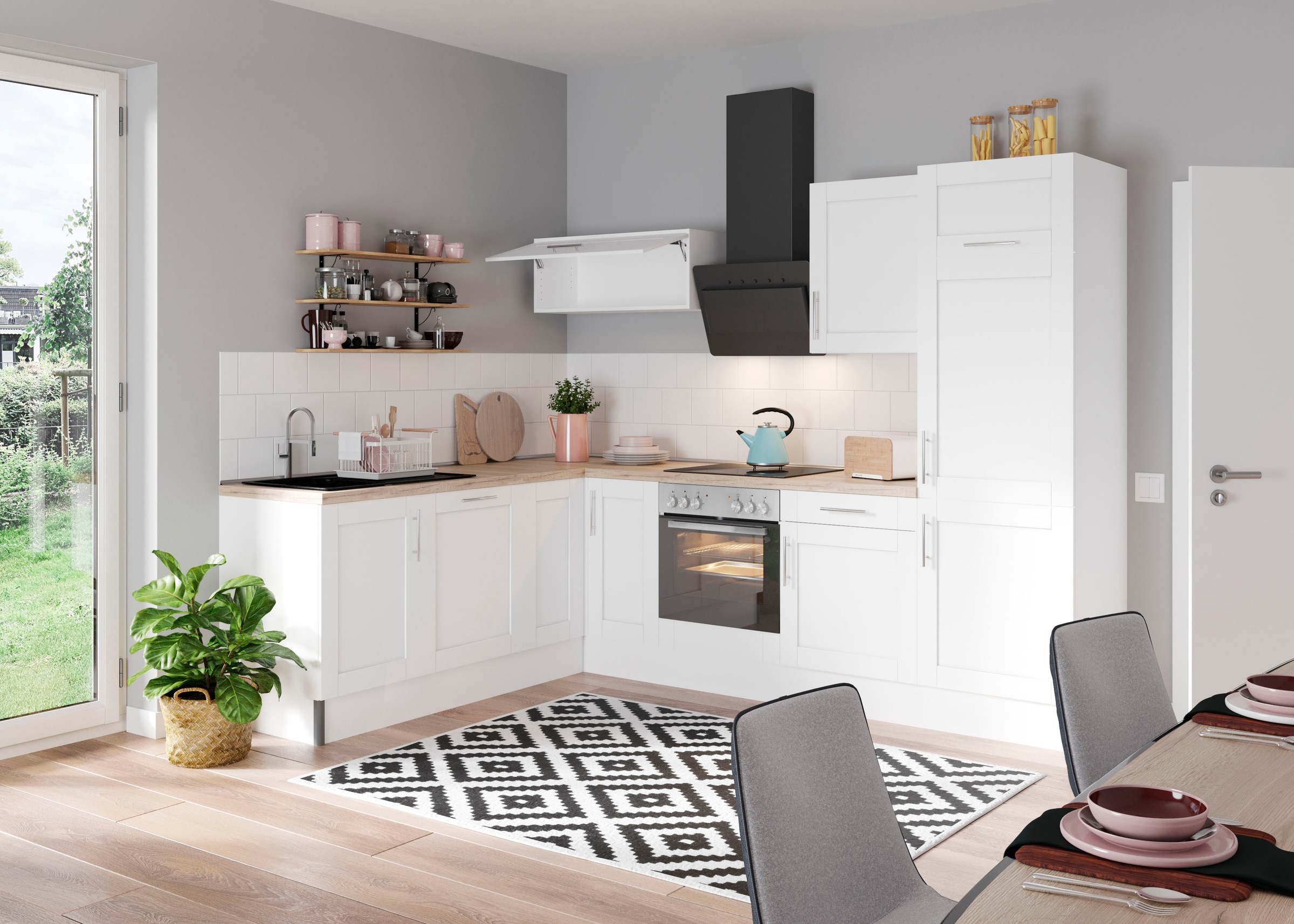 KOCHSTATION Küche »KS-Ahus«, 200 x 270 cm breit, wahlweise mit E-Geräten, S günstig online kaufen