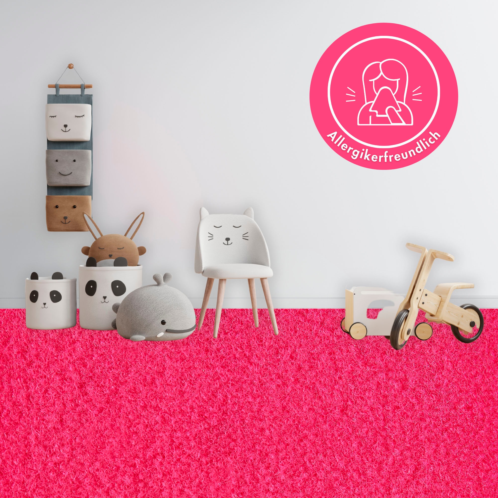Andiamo Teppichboden »Sina, Velours, Made in Belgium«, rechteckig, 6 mm Höh günstig online kaufen