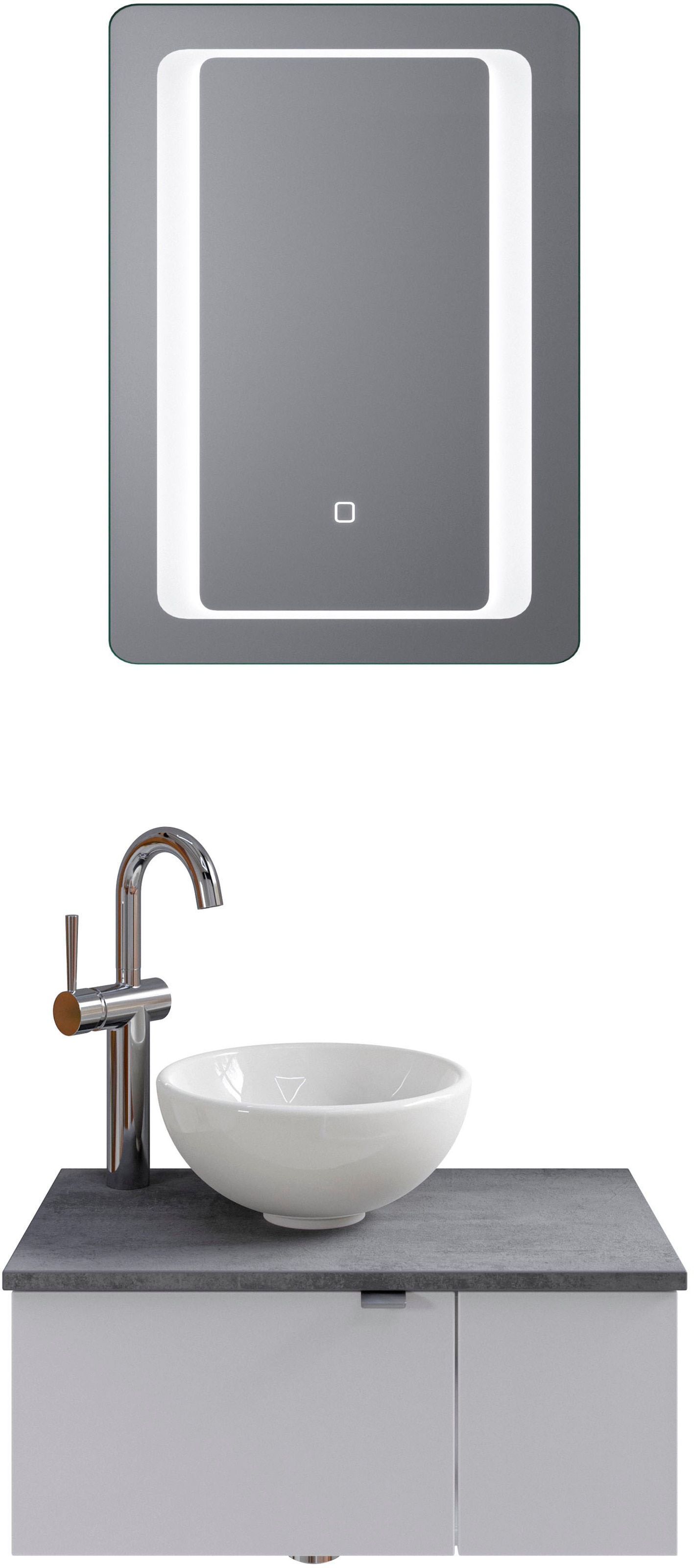 Saphir Badmöbel-Set »Serie 6915«, (4 St.), Gäste-Bad, 61 cm breit, mit LED- günstig online kaufen