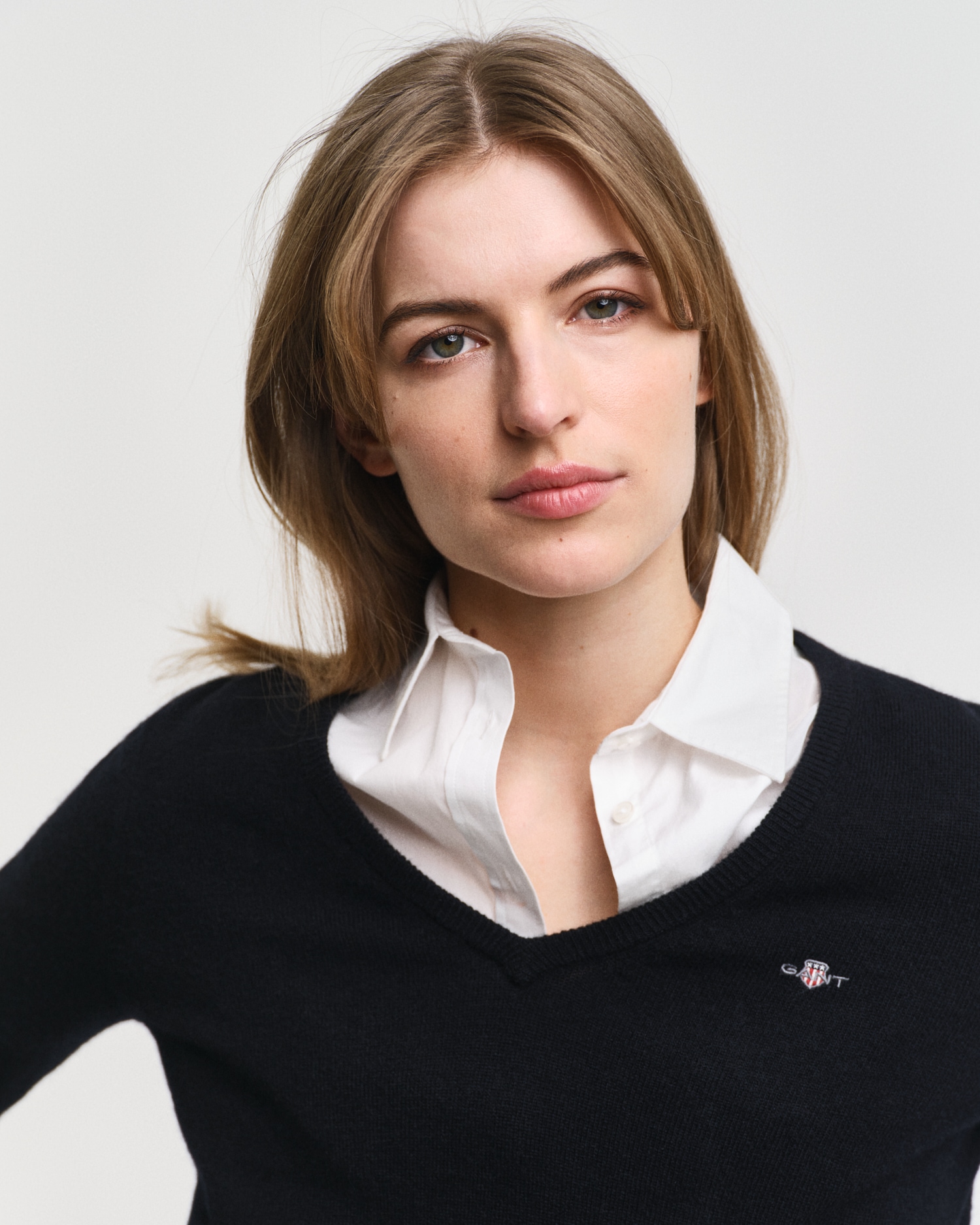 Gant V-Ausschnitt-Pullover »EXTRAFINE LAMBSWOOL V-NECK«