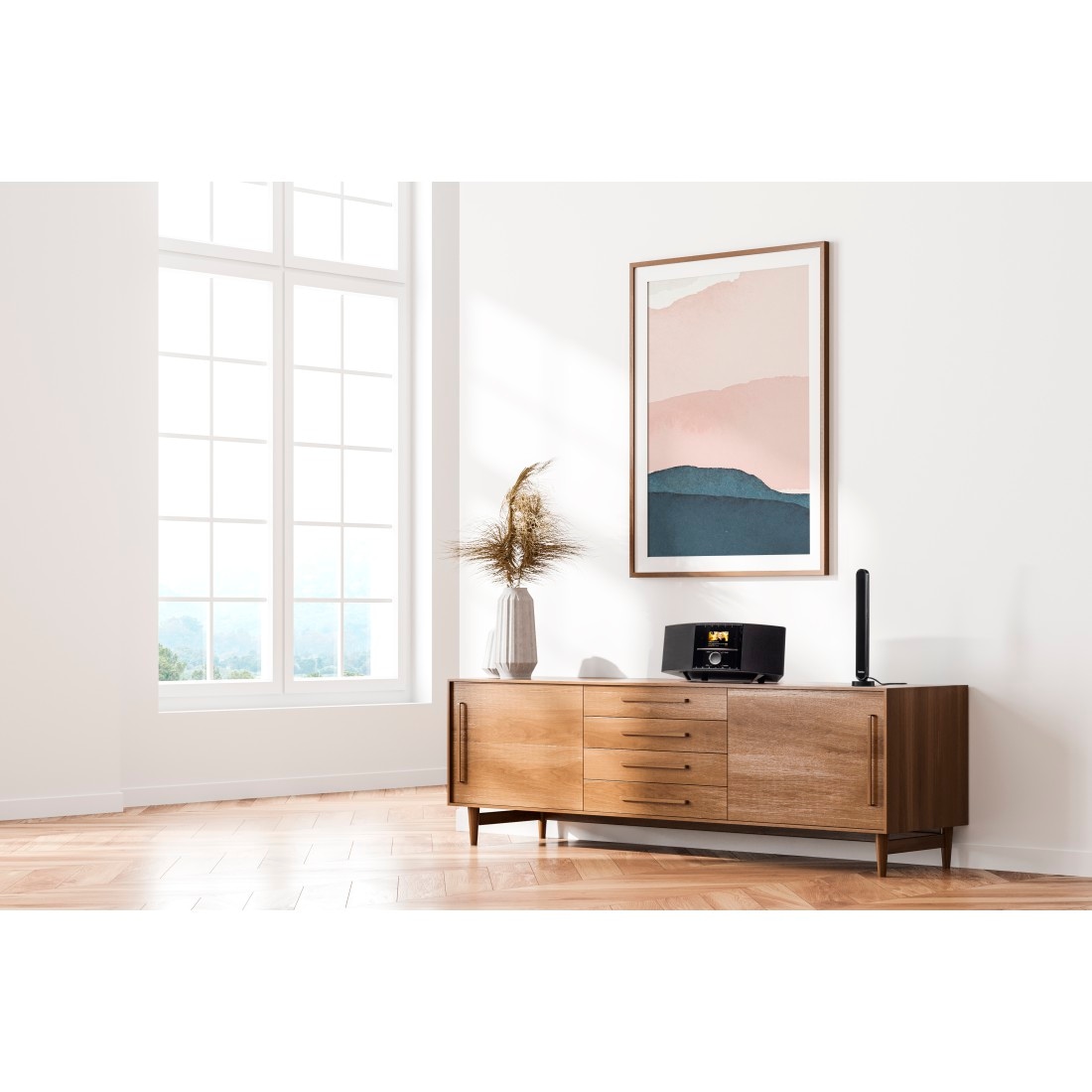 Hama Innenantenne »Antenne für DAB+, DAB, UKW (aktiv, 30dB Verstärkung)«, DAB+ für Innenbereich, Verstärkung 30 dB, Zimmerantenne