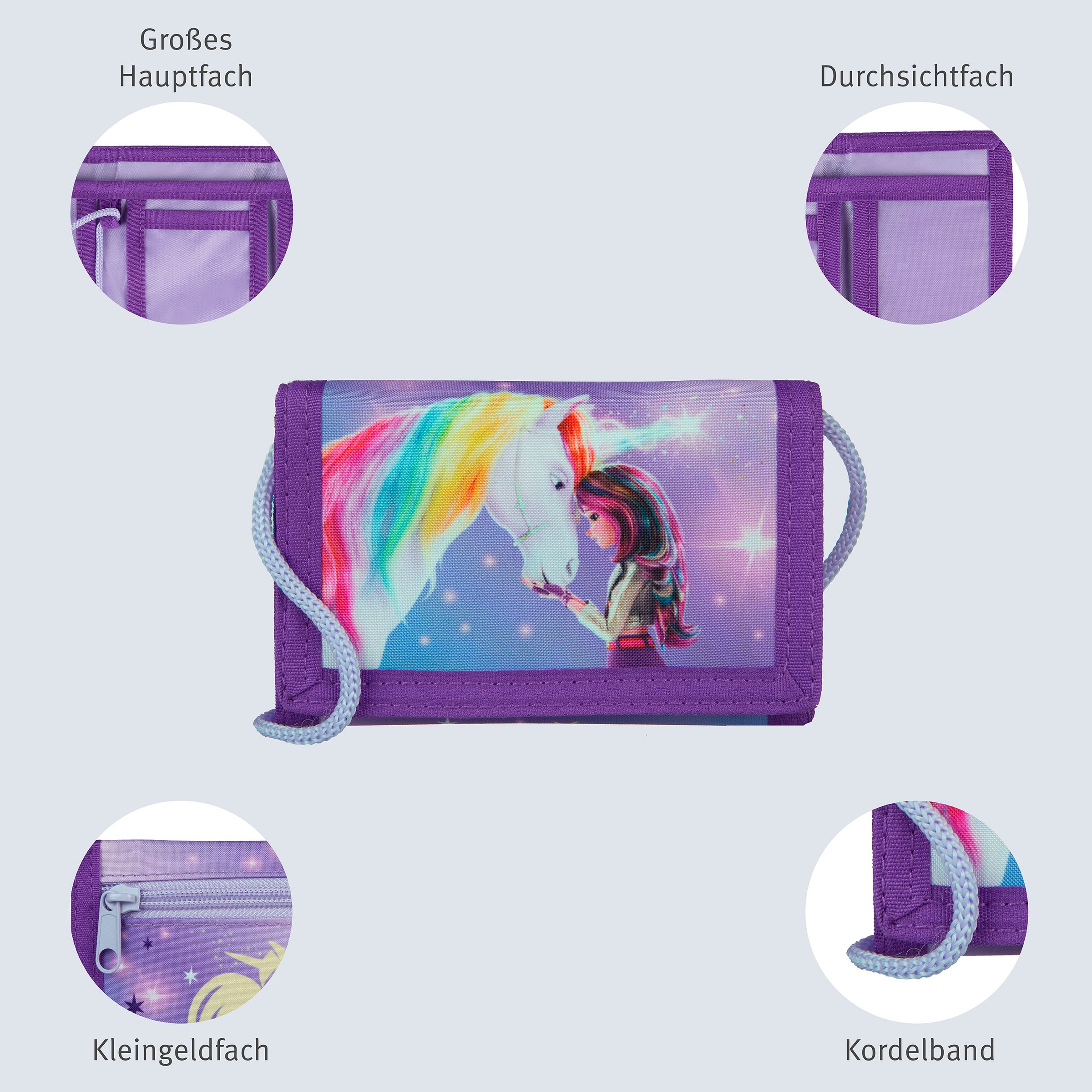 UNDERCOVER Kinderrucksack »Unicorn Academy«, inklusive Geldbeutel