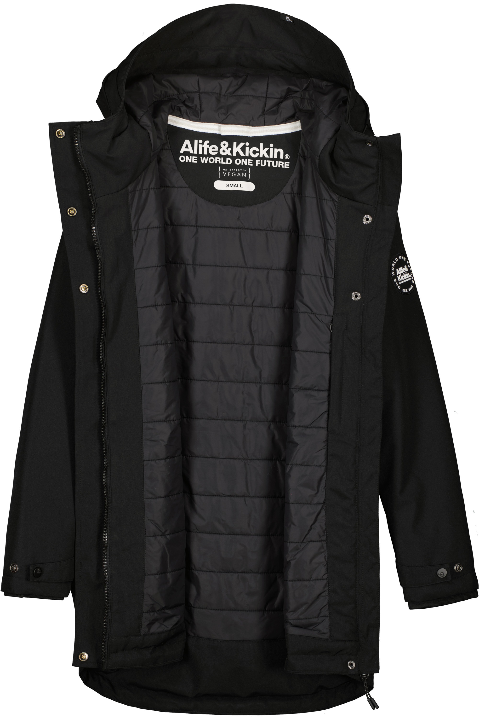 Alife & Kickin Winterjacke »Damen MarlyAK A«, Leicht taillierte Jacke mit Ärmelbündchen und Kapuze