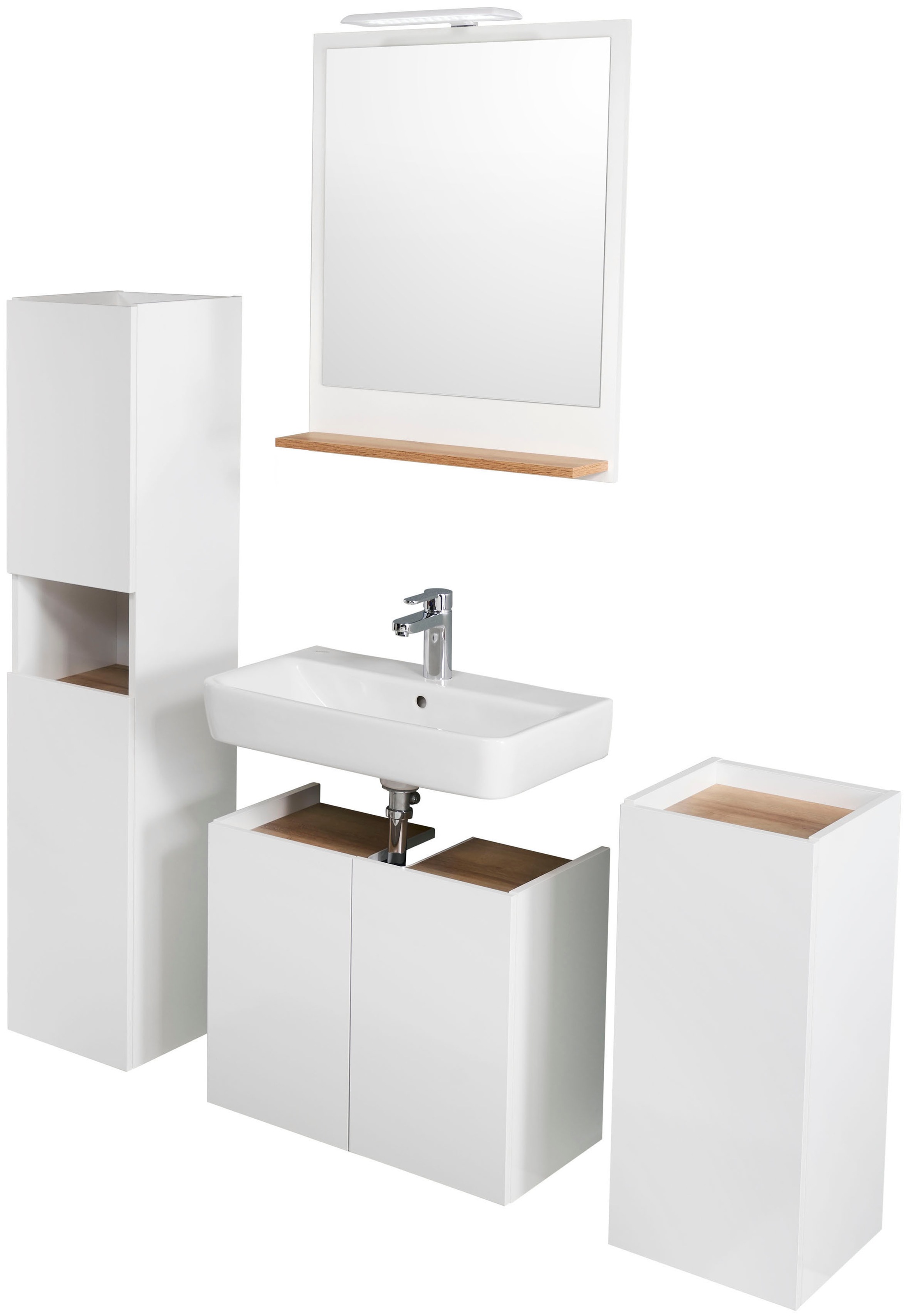 Saphir Badmöbel-Set »Quickset 947 4-teilig, Waschbeckenunterschrank mit Spi günstig online kaufen