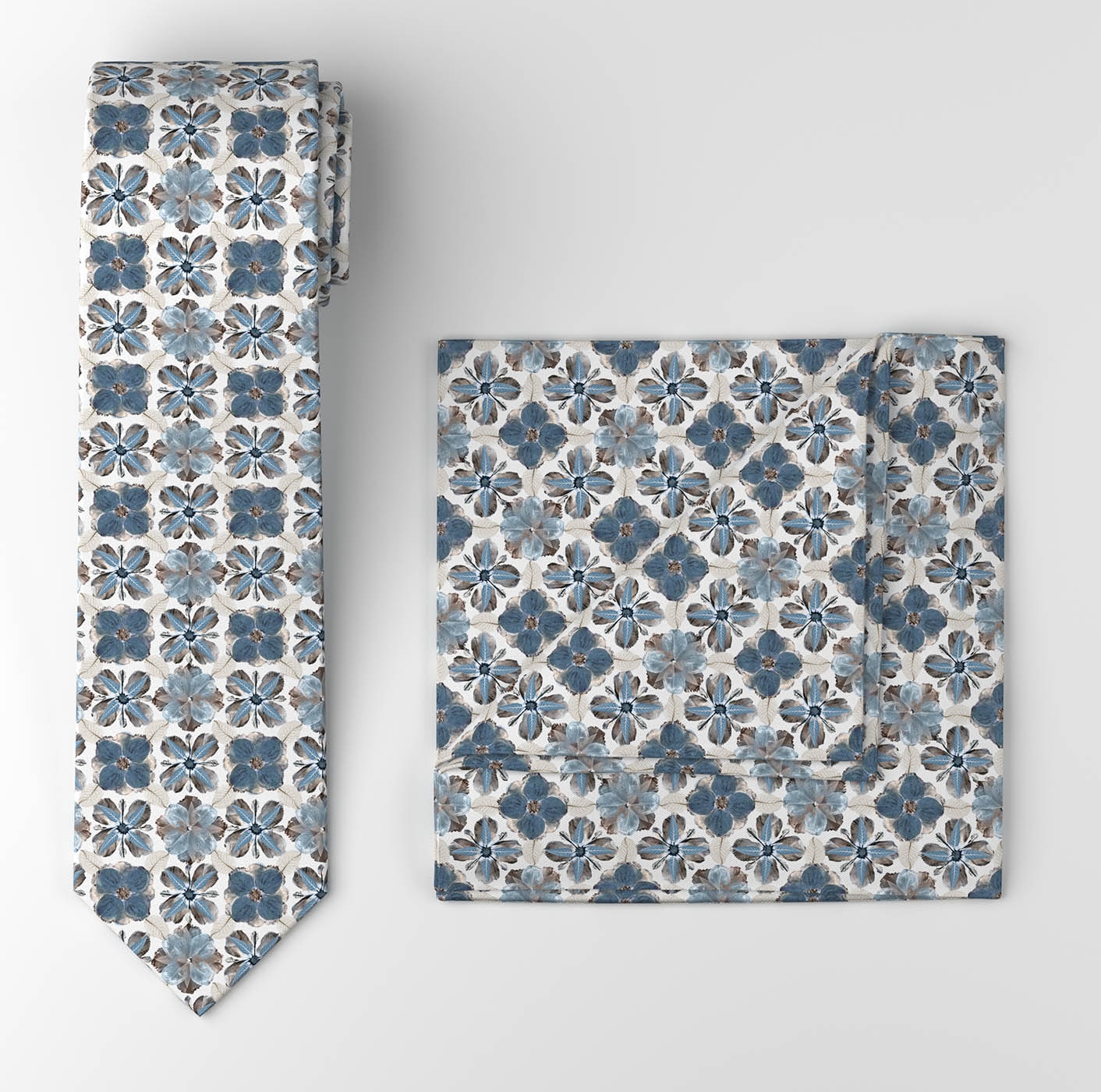 OLYMP Krawatte 2 Stk. Set mit Einstecktuch