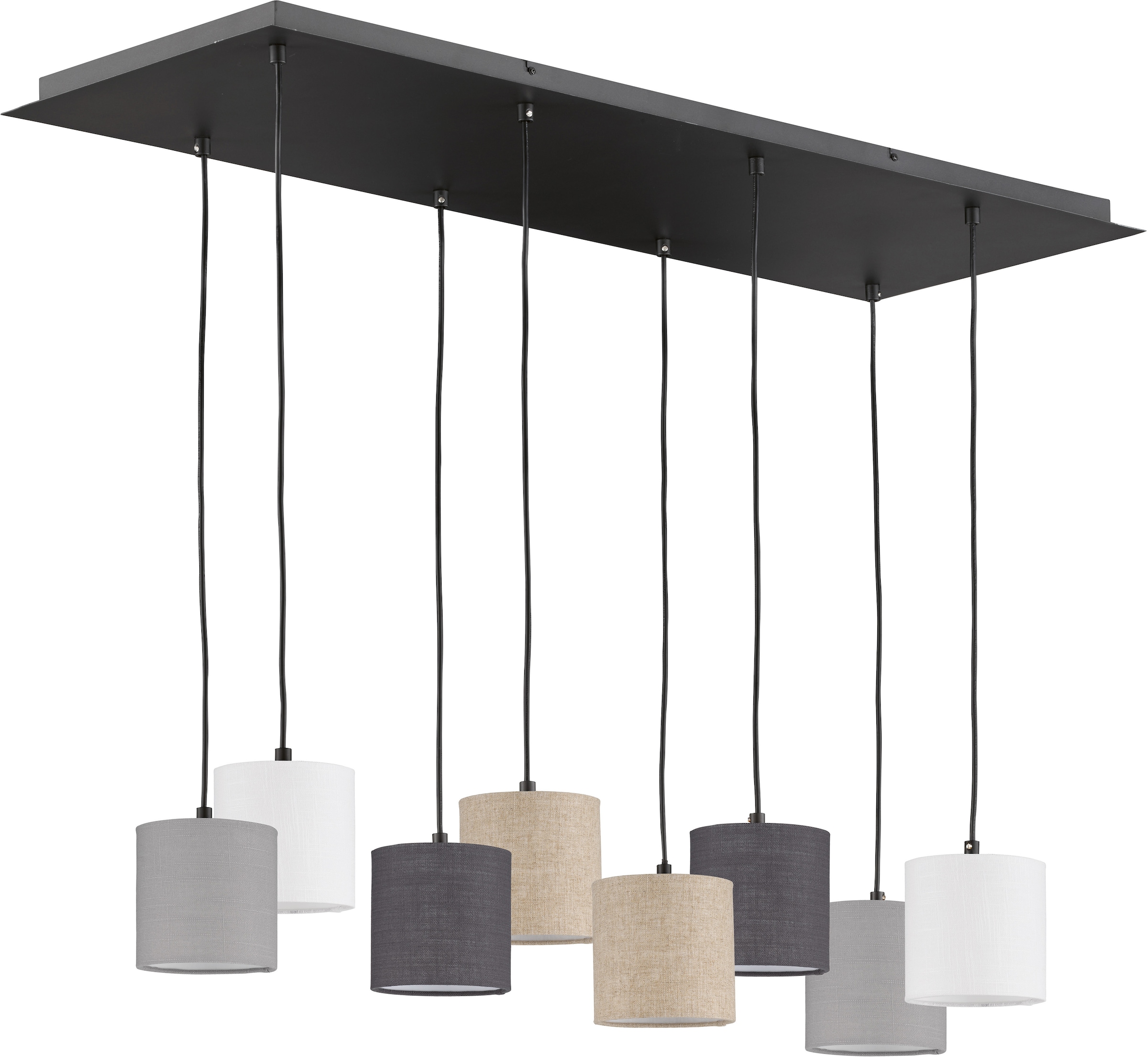FISCHER & HONSEL Pendelleuchte »Isko«, 8 flammig, Leuchtmittel E14   ohne L günstig online kaufen