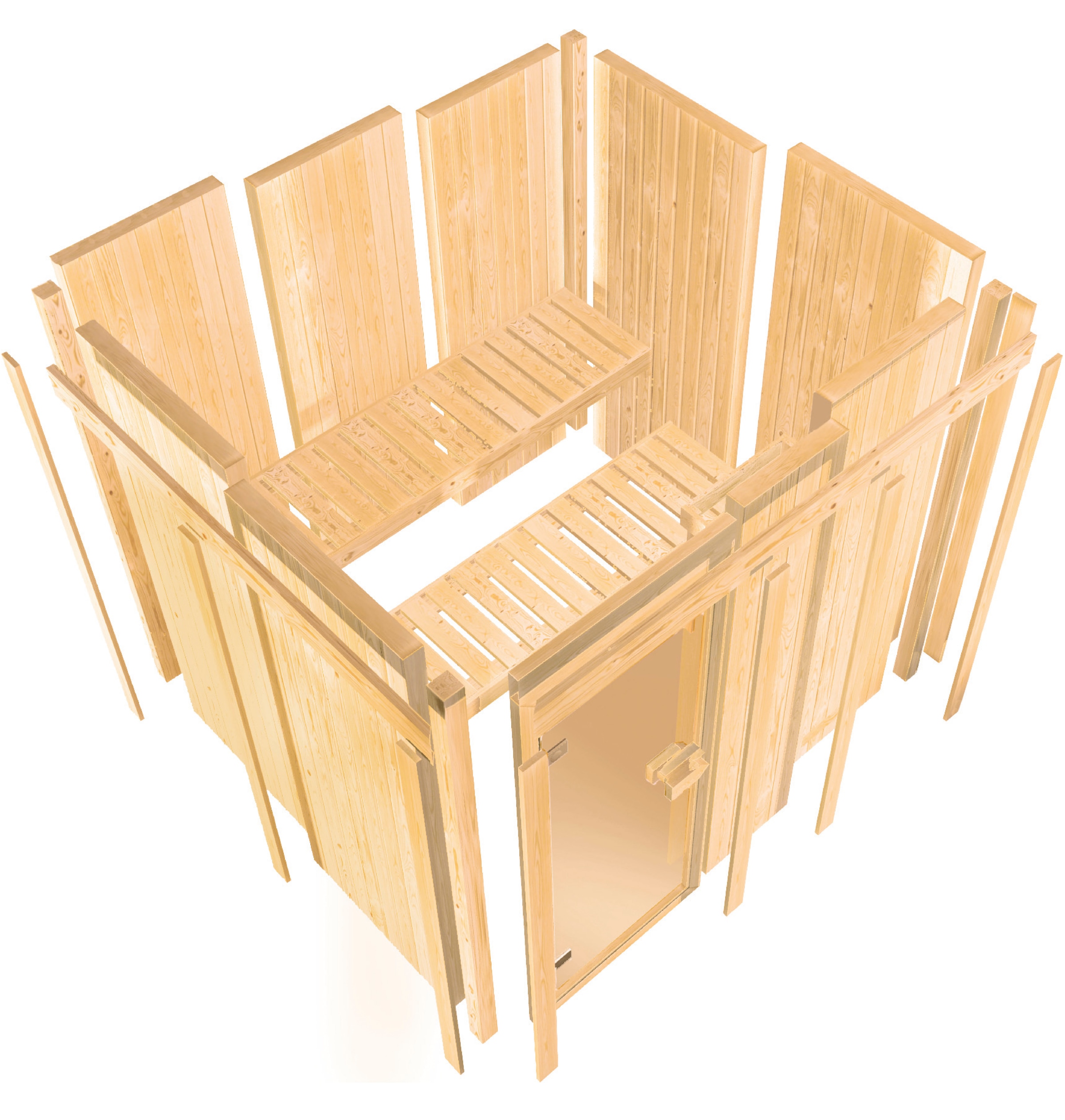 Karibu Sauna »Vivi 3« Set, 