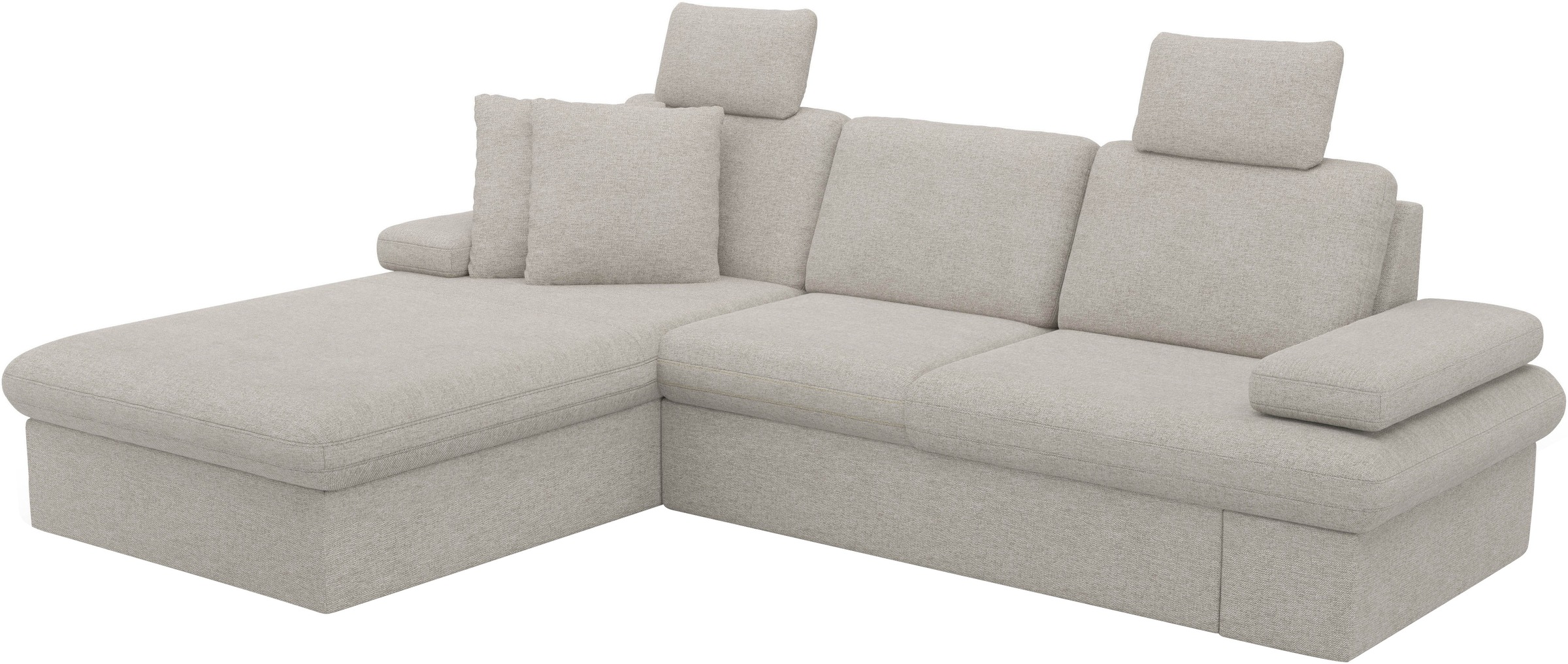 sit&more Ecksofa »Moreno L-Form, B: 247 cm«, mit Armteilverstellung, optional Bettfunktion