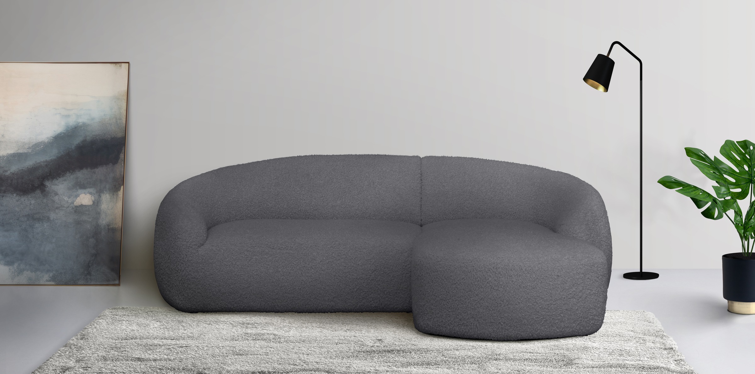 LeGer Home by Lena Gercke Ecksofa »L-Form, Designersofa, organische Form, M günstig online kaufen