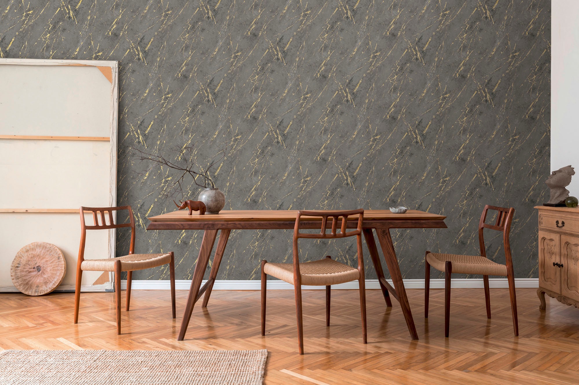 A.S. Création Vliestapete »THE BOS Marmor Marmortapete«, matt-gemustert-neutral, Steinoptik Tapeten Wohnzimmer Schlafzimmer Küche modern Design Design