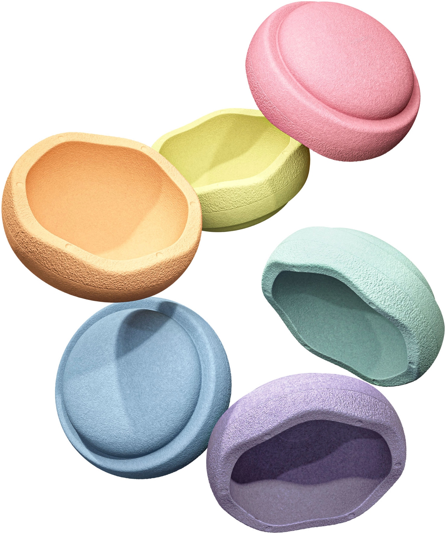 Stapelstein Balancetrainer »Stapelstein® Original Mini rainbow pastel«, (Set, 6 tlg.)