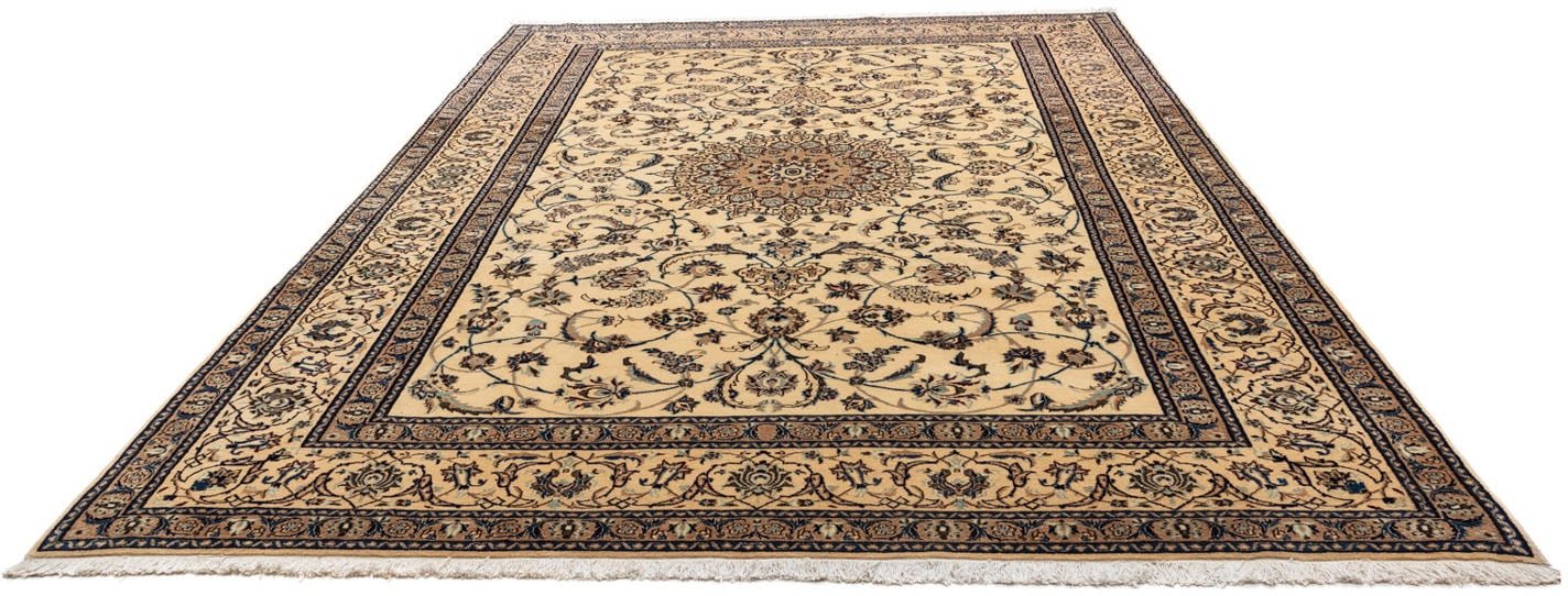 Bild von morgenland Wollteppich »Nain 9la Medaillon Beige scuro 350 x 246 cm«, rechteckig, Unikat mit Zertifikat