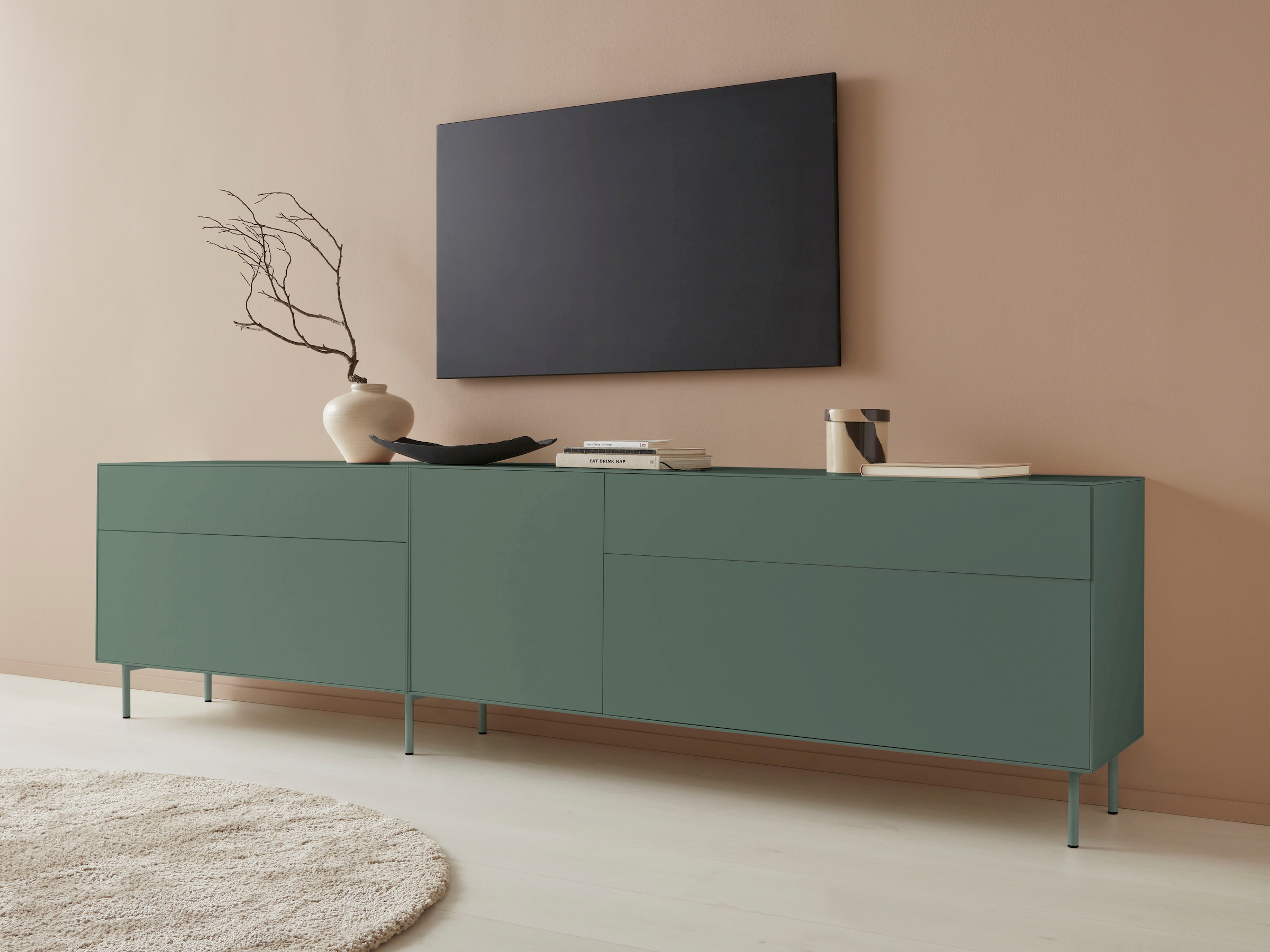 LeGer Home by Lena Gercke Lowboard »Essentials«, (2 St.), Breite: 279cm, MD günstig online kaufen