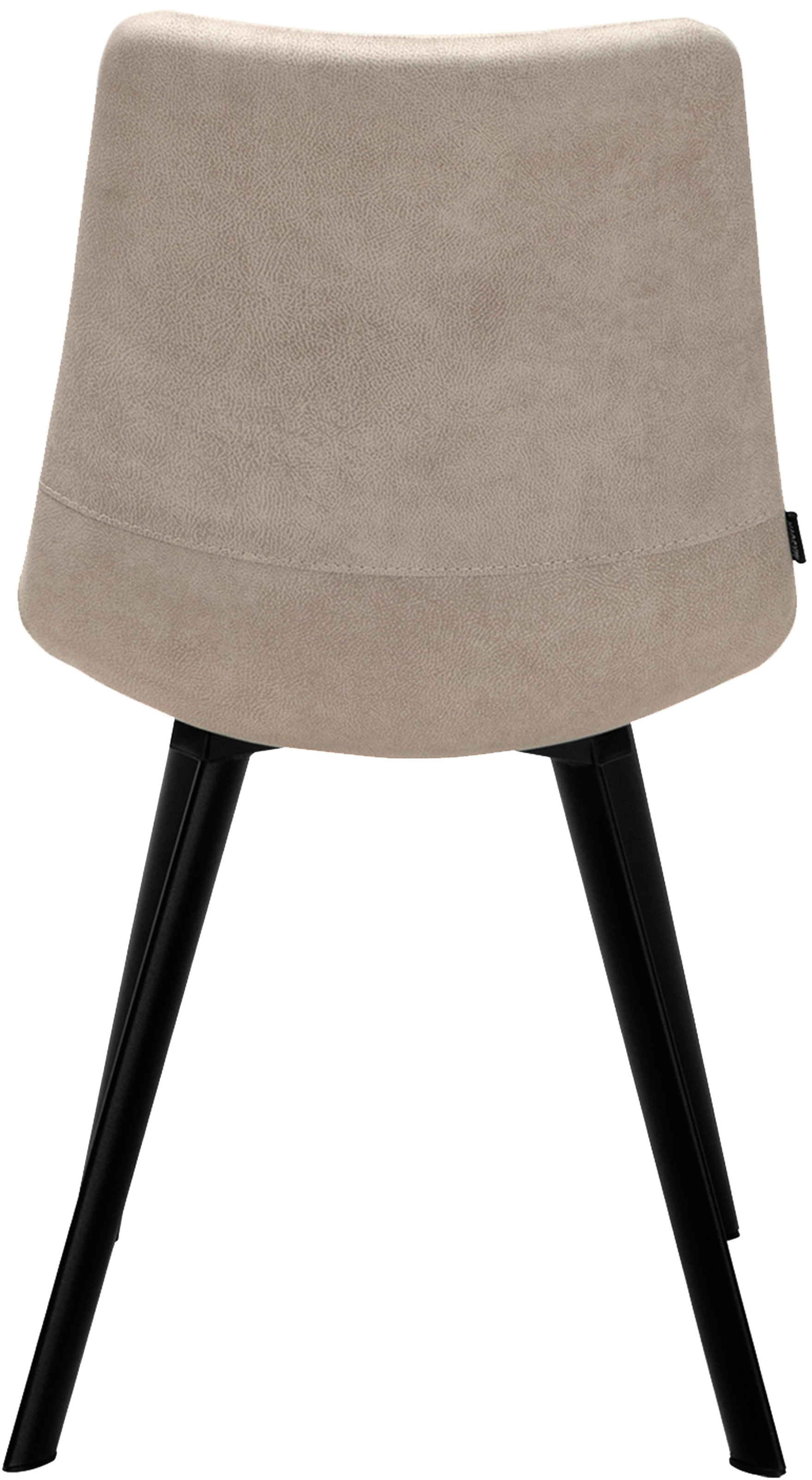 OMG Design Esszimmerstuhl »Pluto«, (Set), 2 St., Stoff, pflegeleichte Microfaser, Lederoptik