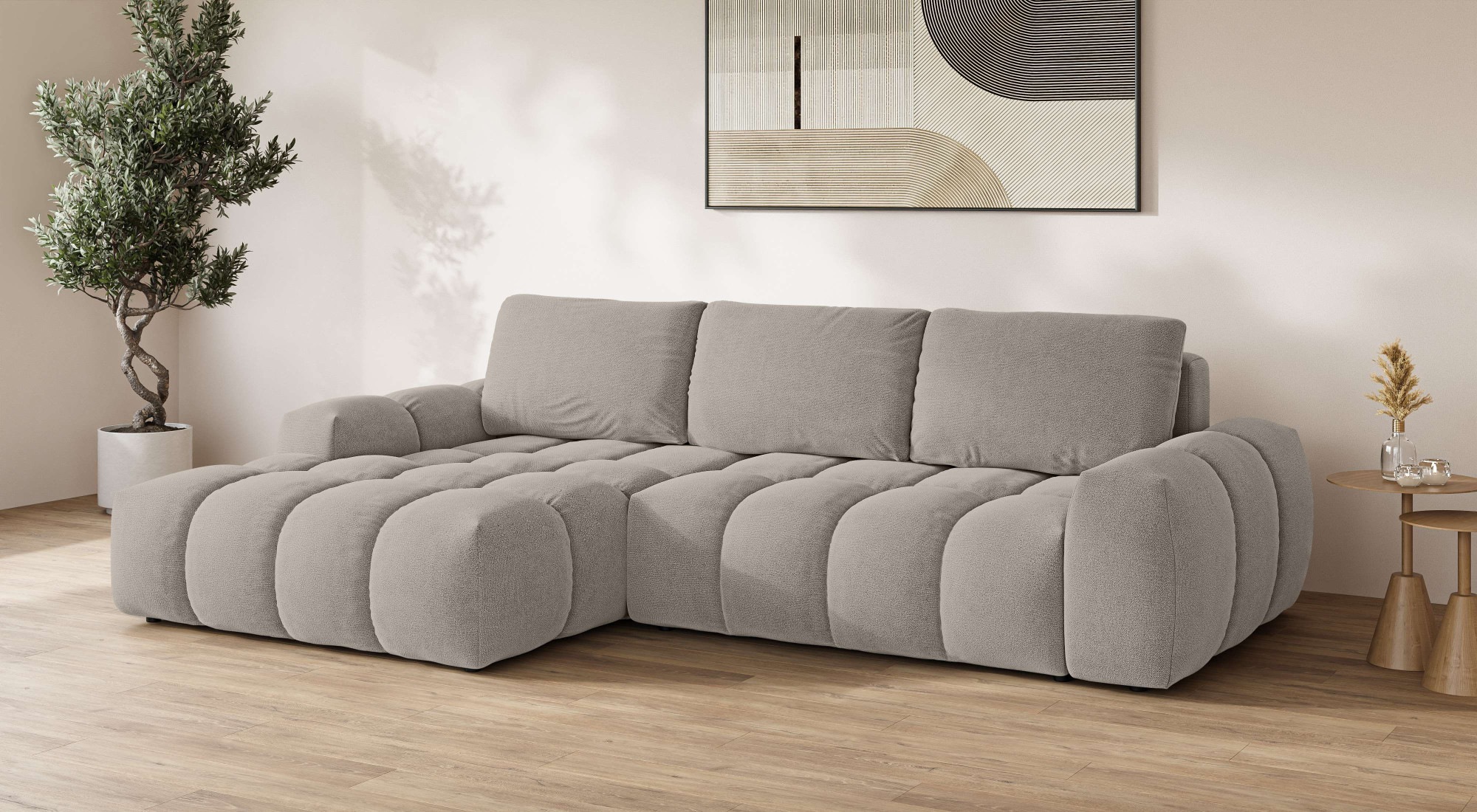 INOSIGN Ecksofa »AZITA klein optionale Schlafsofa mit Bettkasten, B/T/H: 27 günstig online kaufen