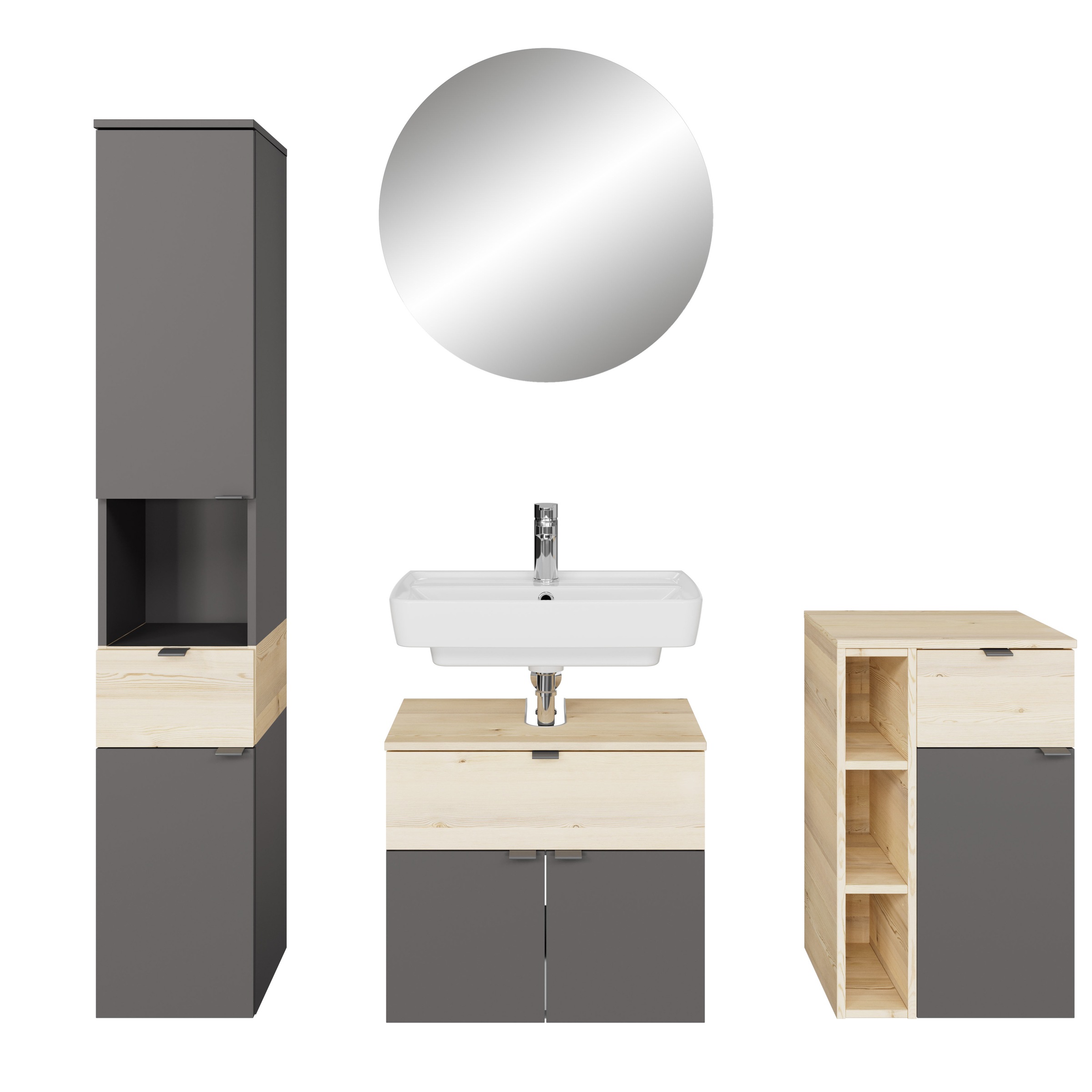 Saphir Badmöbel-Set »Quickset 394«, (Komplett-Set, 4 St.) günstig online kaufen