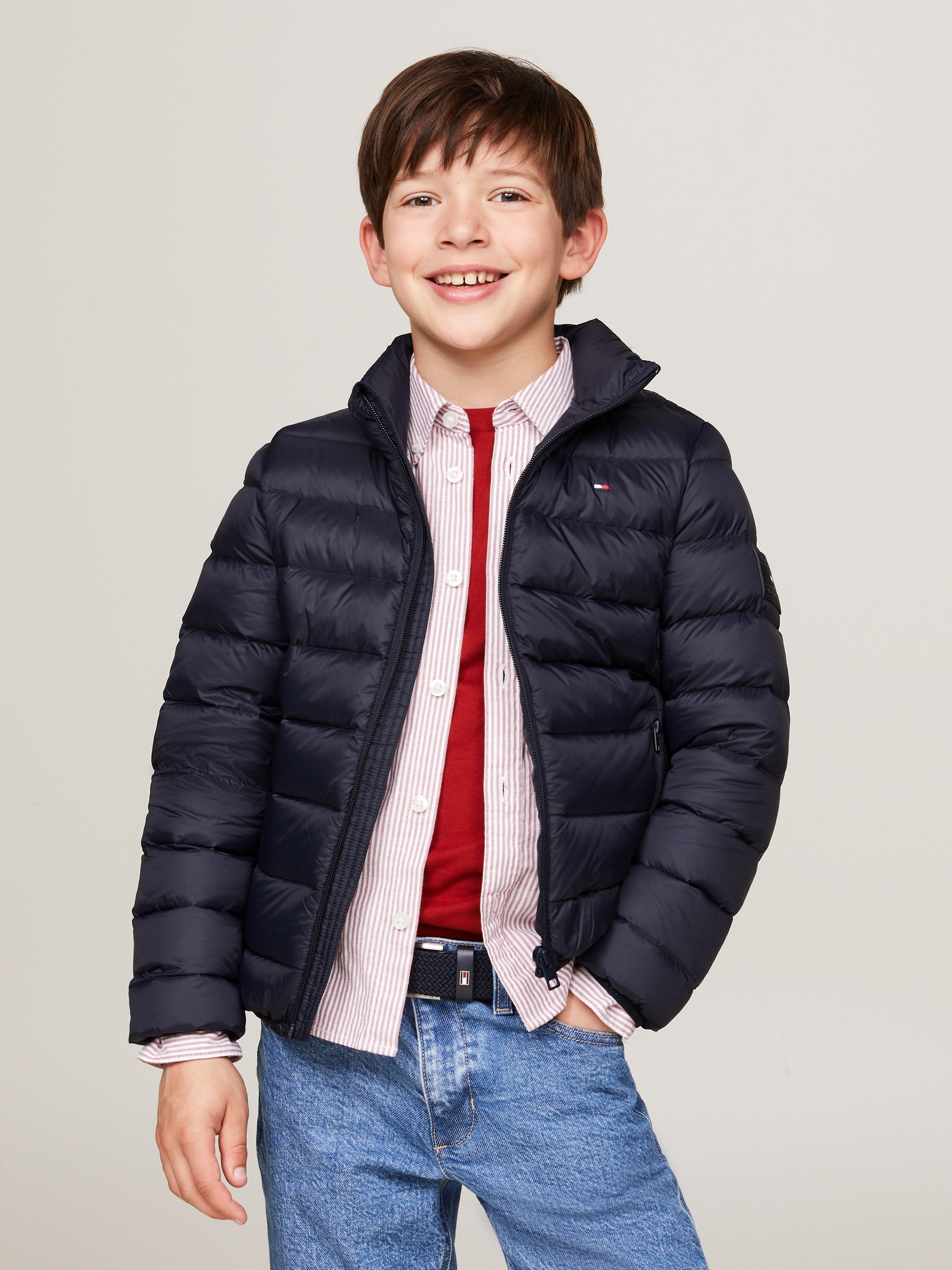 Tommy Hilfiger Daunenjacke »U ESSENTIAL LIGHT JACKET«, mit Logo-Details