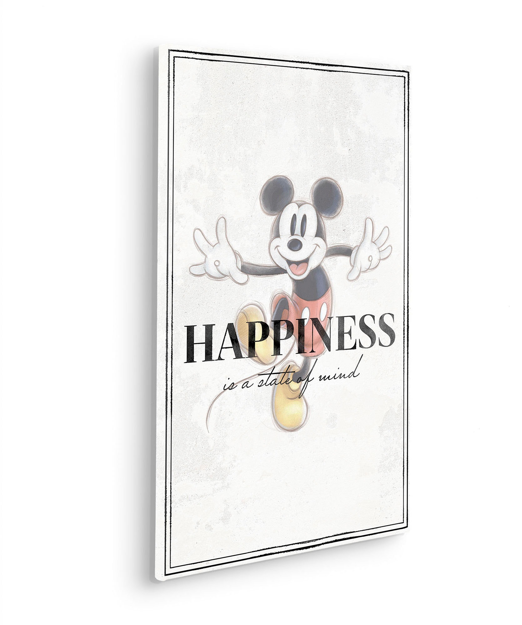 Komar Leinwandbild »Mickey Be Kind - Größe 40 x 60 cm«, Disney, (1 St., 40 x 60 cm (Breite x Höhe), Keilrahmenbild mit Echtholzrahmen, Kinderzimmer