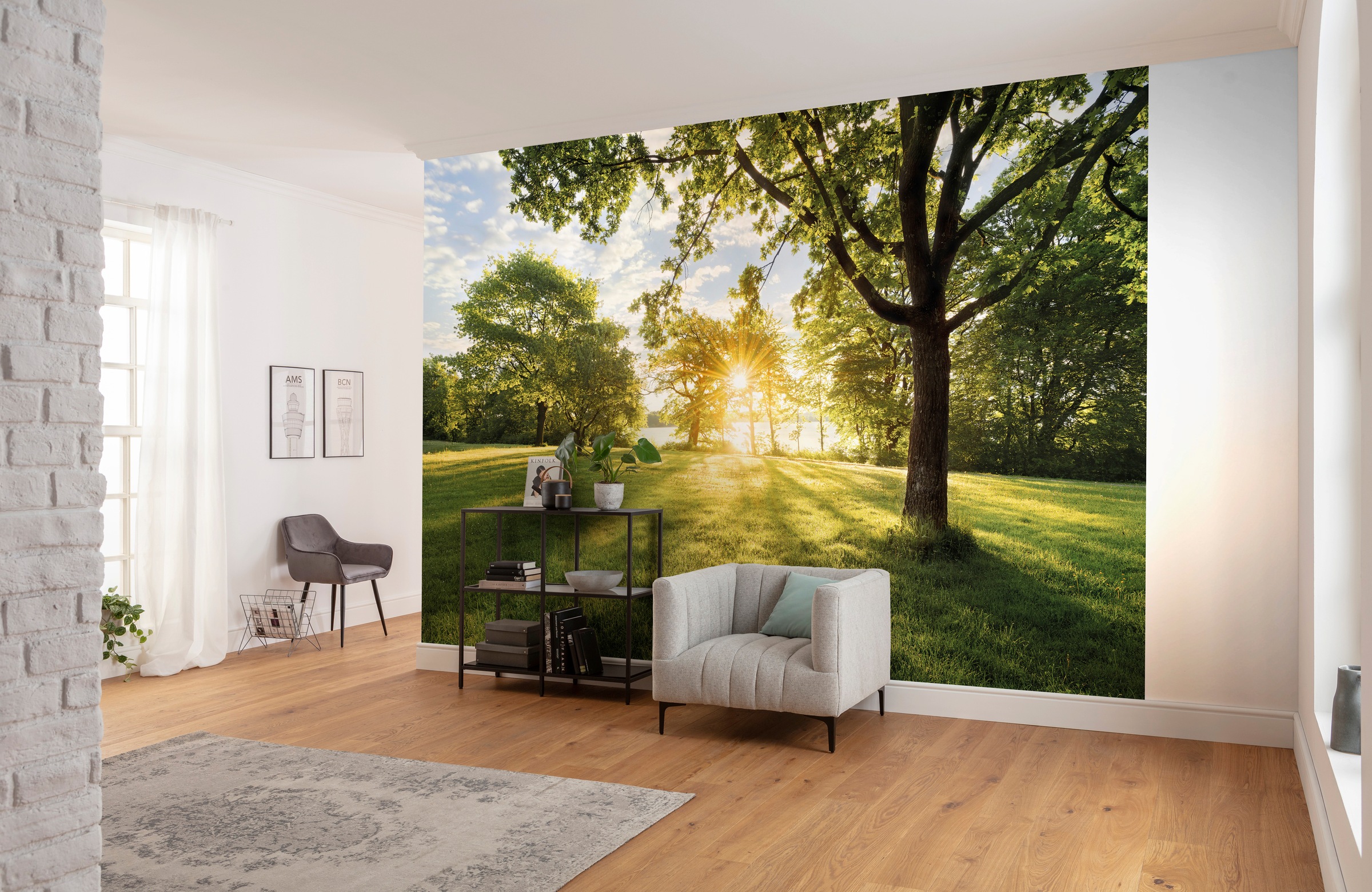 Komar Fototapete »Golden Moment - Größe 368 x 254 cm«, bedruckt, Wohnzimmer, Schlafzimmer