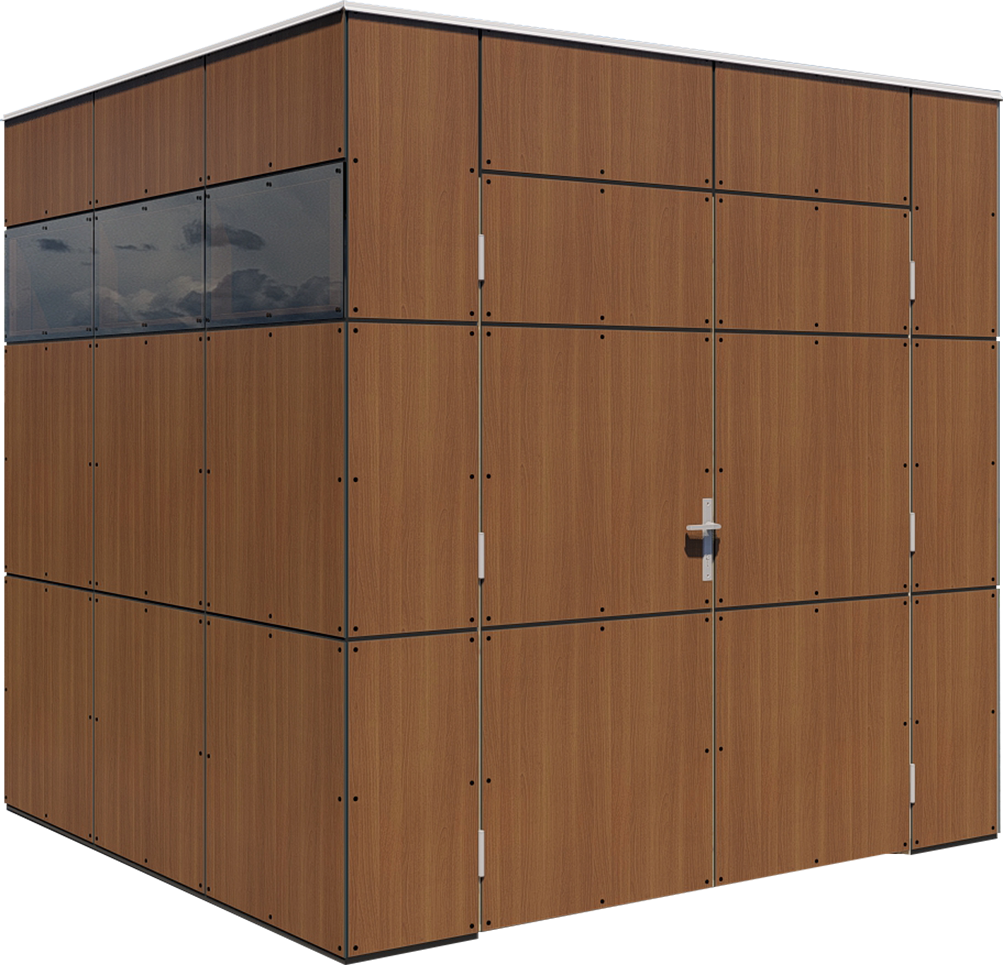 BERTILO Gartenhaus »HPL 1, in verschiedenen Farben« Fassaden-HPL in Architekturqualität, witterungsbeständig, farbstabil