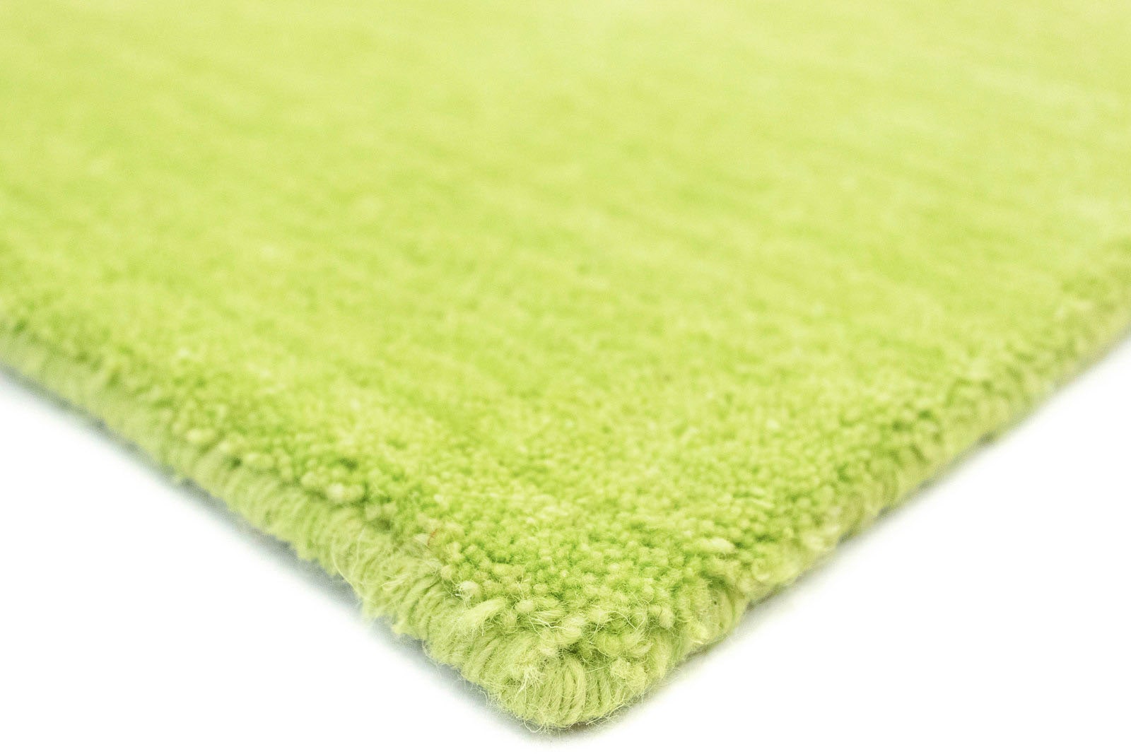 morgenland Wollteppich »Uni - Gabbeh Teppich - Softy«, rechteckig, 1,6 mm Höhe, Gabbeh Optik, Uni Farben, reine Wolle, sehr weicher Flor, Wohnzimmer