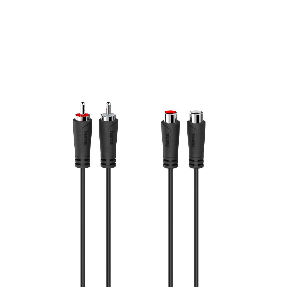 Audio-Kabel »Audio Verlängerungskabel, 2 Cinch Stecker, 2 Cinch Kupplungen, 3,0 m«,...