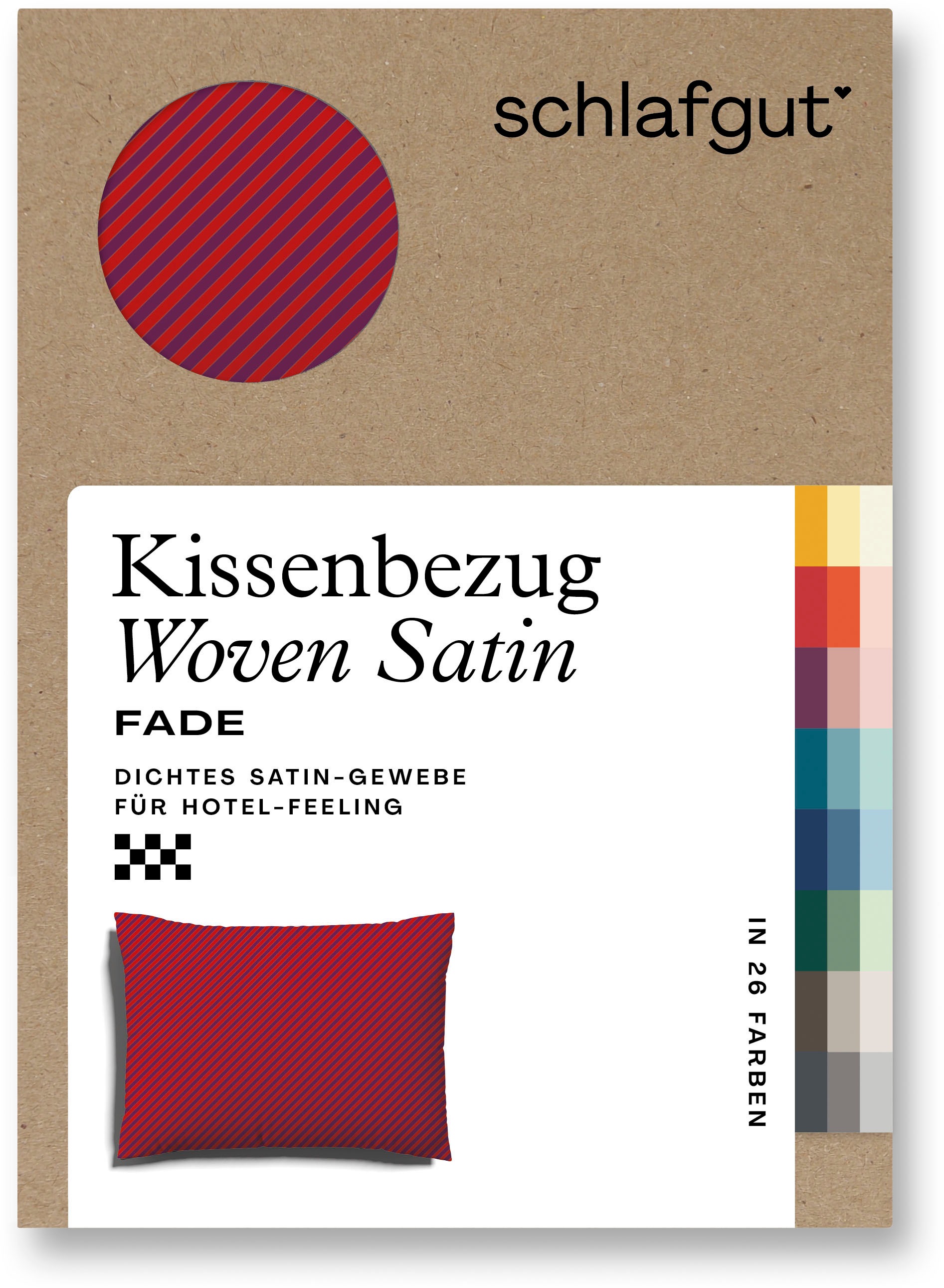 Schlafgut Kissenbezug »Woven Satin Fade«, (1 St.), mit Farbverlauf