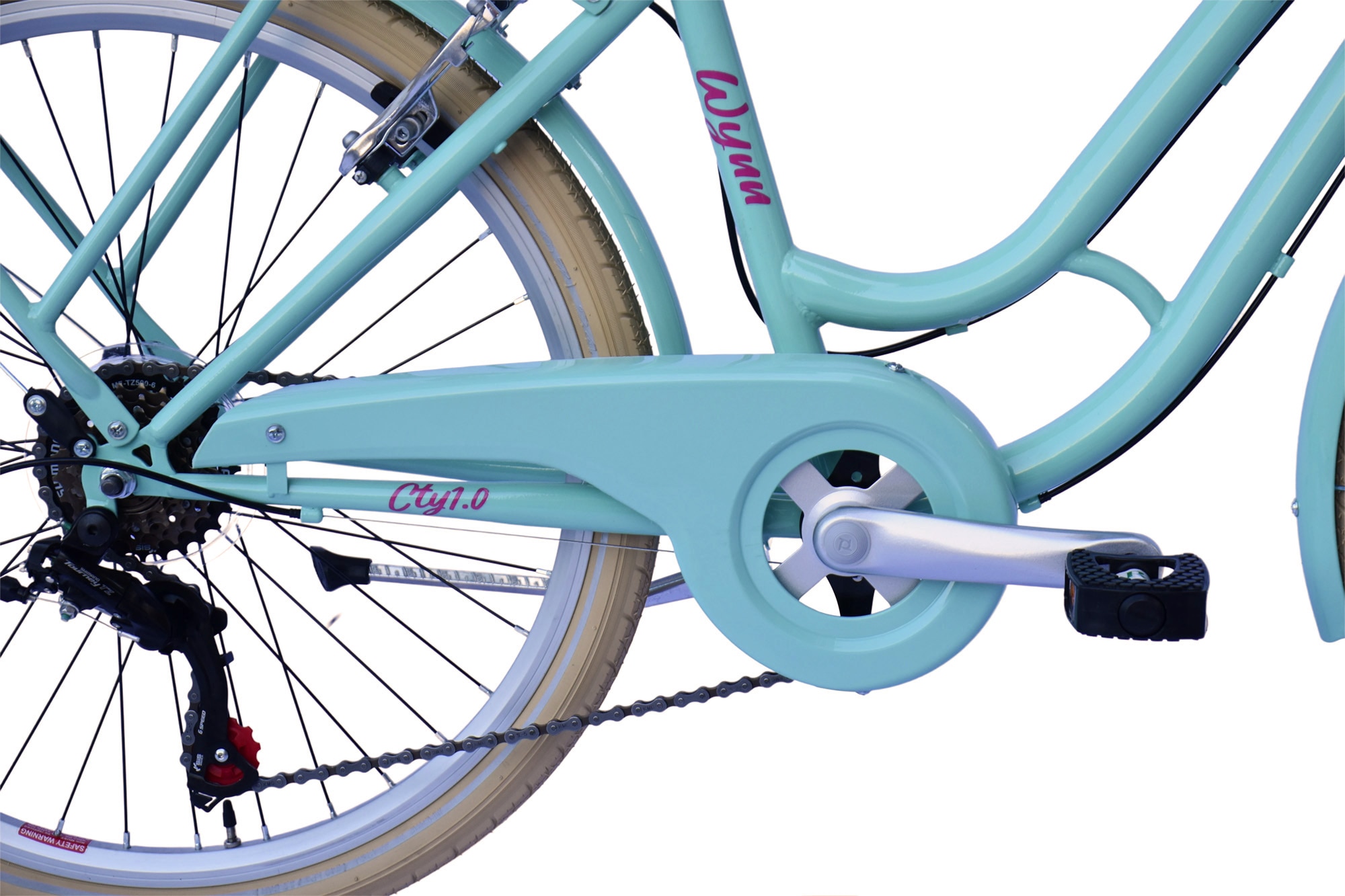 WYNN Kinderfahrrad »Kinderfahrrad 24 Zoll Shimano Tourney 6 Gang V-Brake Kinder KID1.0« 6 Gang Shimano Tourney Schaltwerk Kettenschaltung