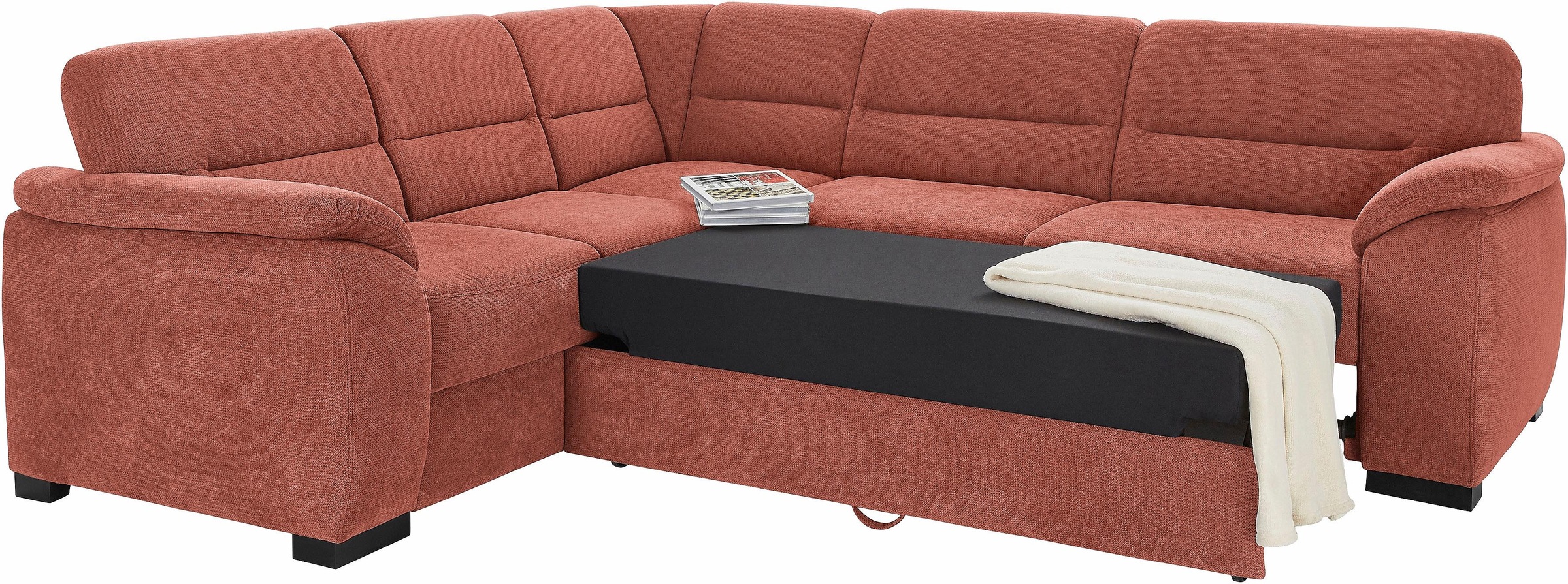 sit&more Ecksofa "Montego L-Form, B: 256cm" wahlweise mit Bettfunktion und günstig online kaufen
