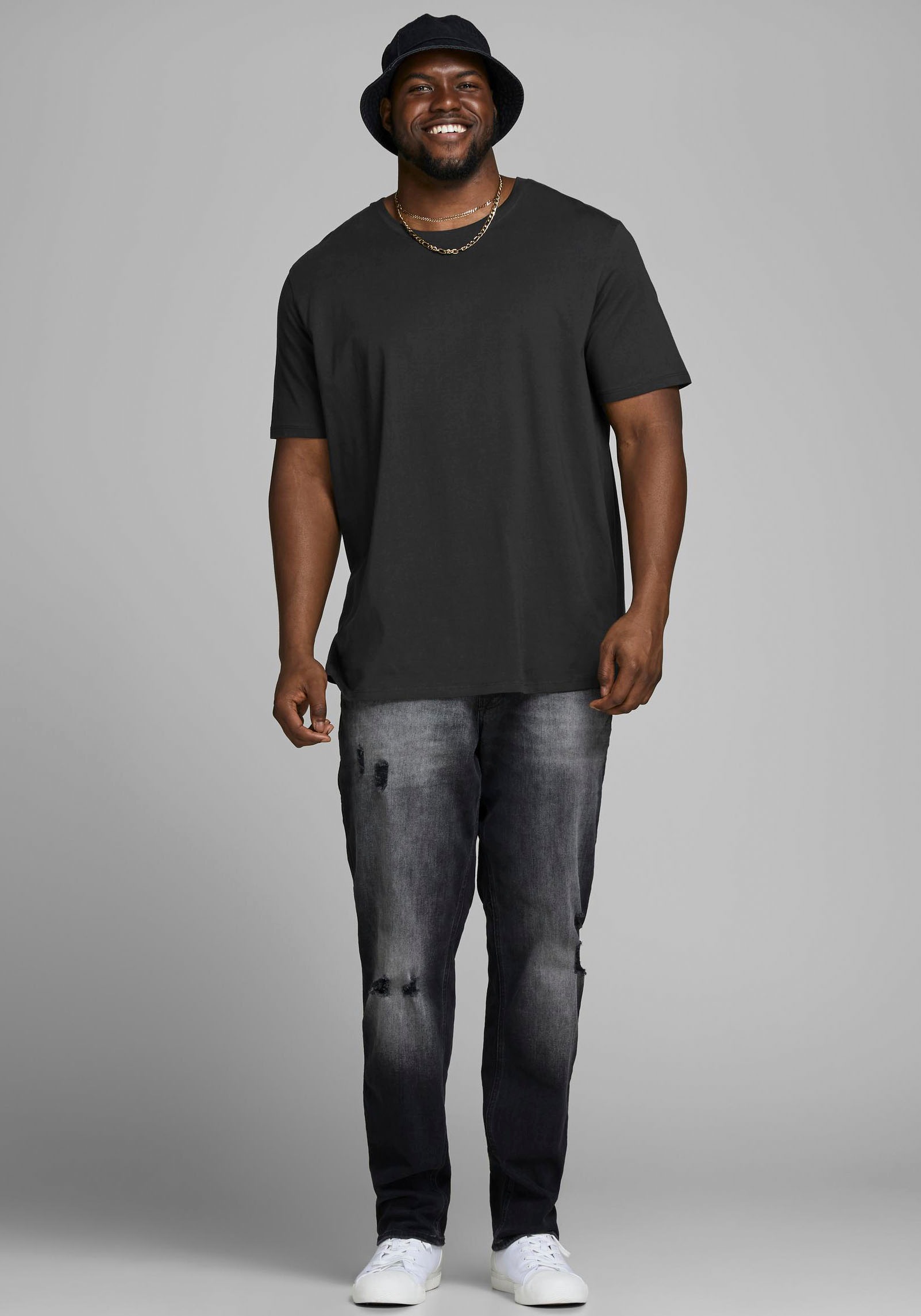 Jack & Jones PlusSize Rundhalsshirt »CORP LOGO TEE«