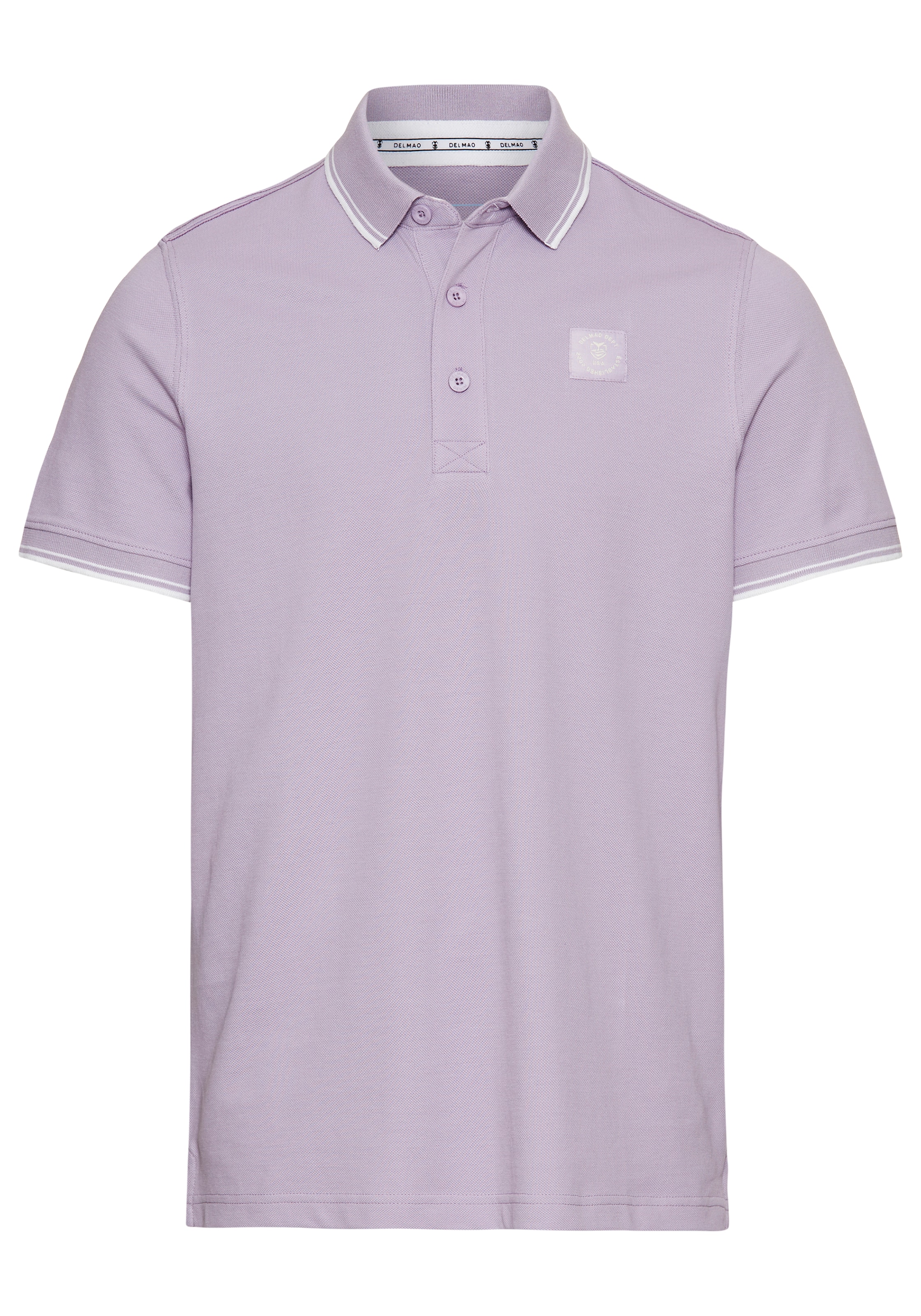 DELMAO Poloshirt, Kurzarm, lockere Passform, Polokragen, für Tennis oder Golf