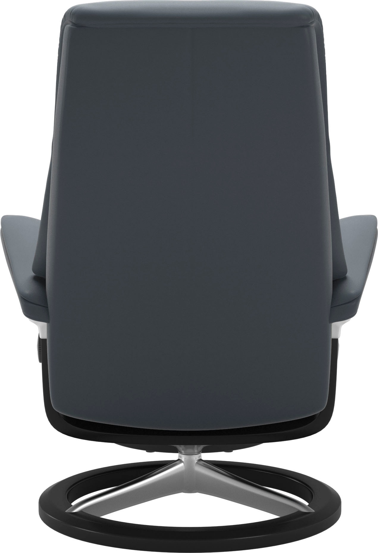 Stressless® Relaxsessel »View«, (Set, Relaxsessel mit Hocker), mit Signature Base, Größe M,Gestell Schwarz