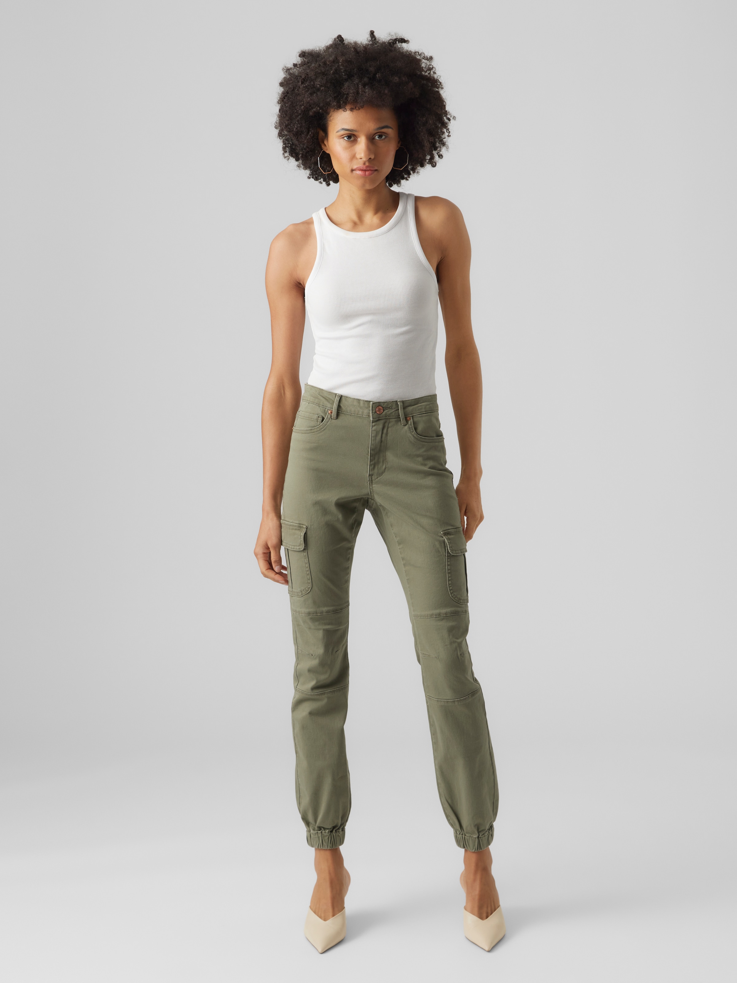 Vero Moda Cargohose »VMIVY MR ANKLE CARGO PANTS NOOS«