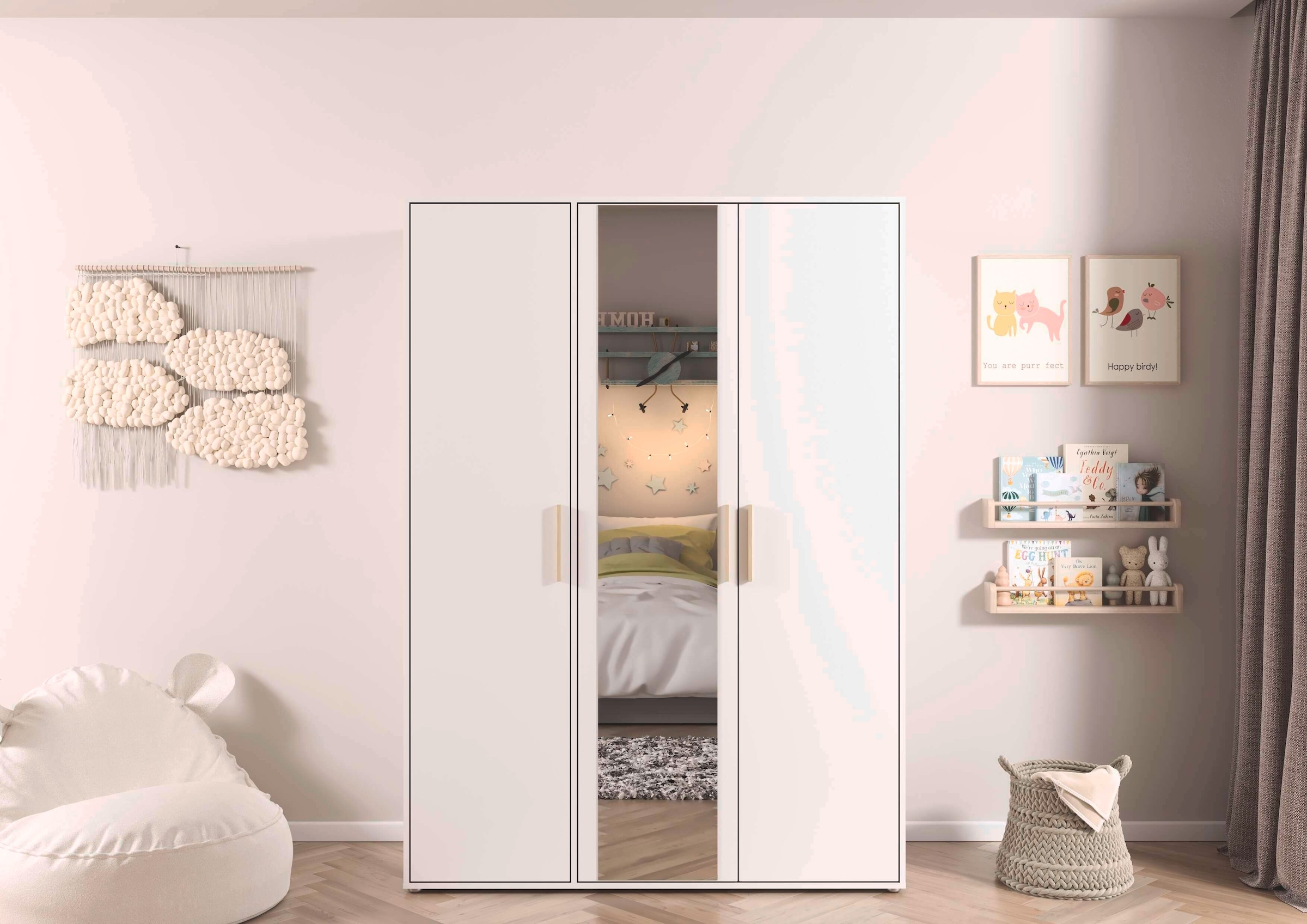 INOSIGN BY RAUCH Kleiderschrank »Schrank Garderobe Schlafzimmer Stauraum PAULLY TOPSELLER Wäscheschrank«, (mit 3 unterschiedlichen Griff-Varianten), OTTOS CHOICE 3 Griffvarianten MADE IN GERMANY