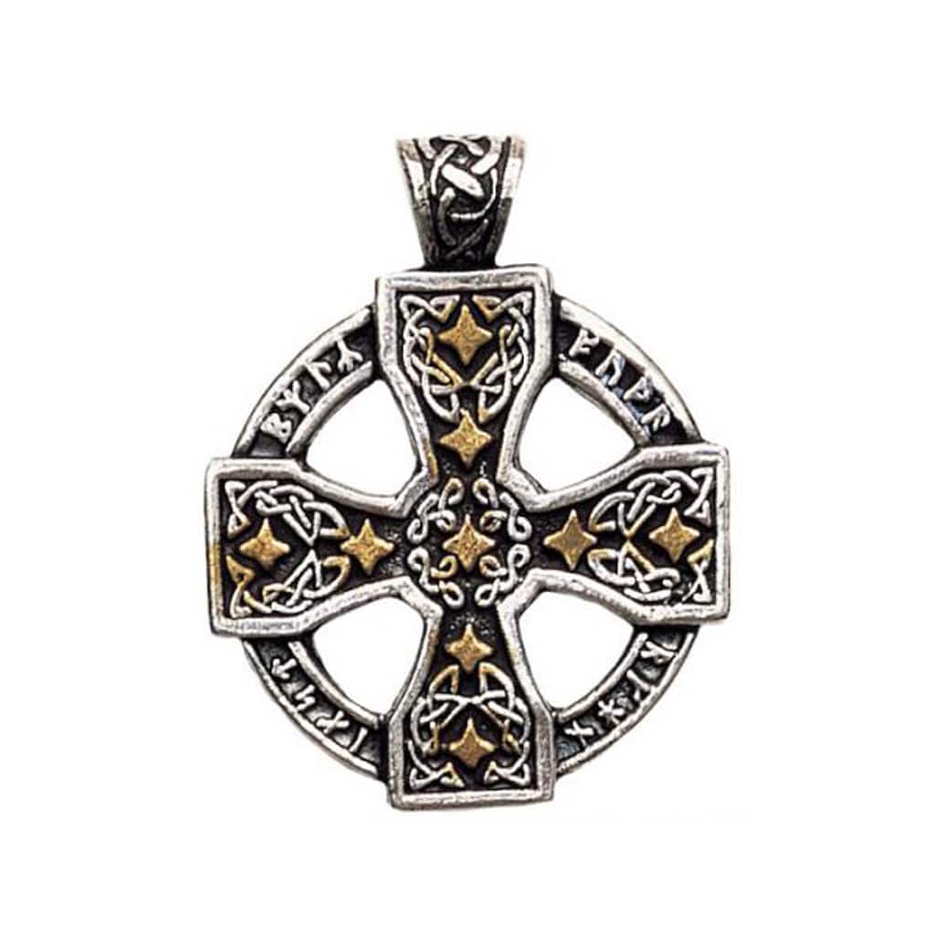 Adelia´s Amulett »Anhänger Nordische Lichter Talisman« Keltisches Runenkreuz - Wissen und magische Fähigkeiten