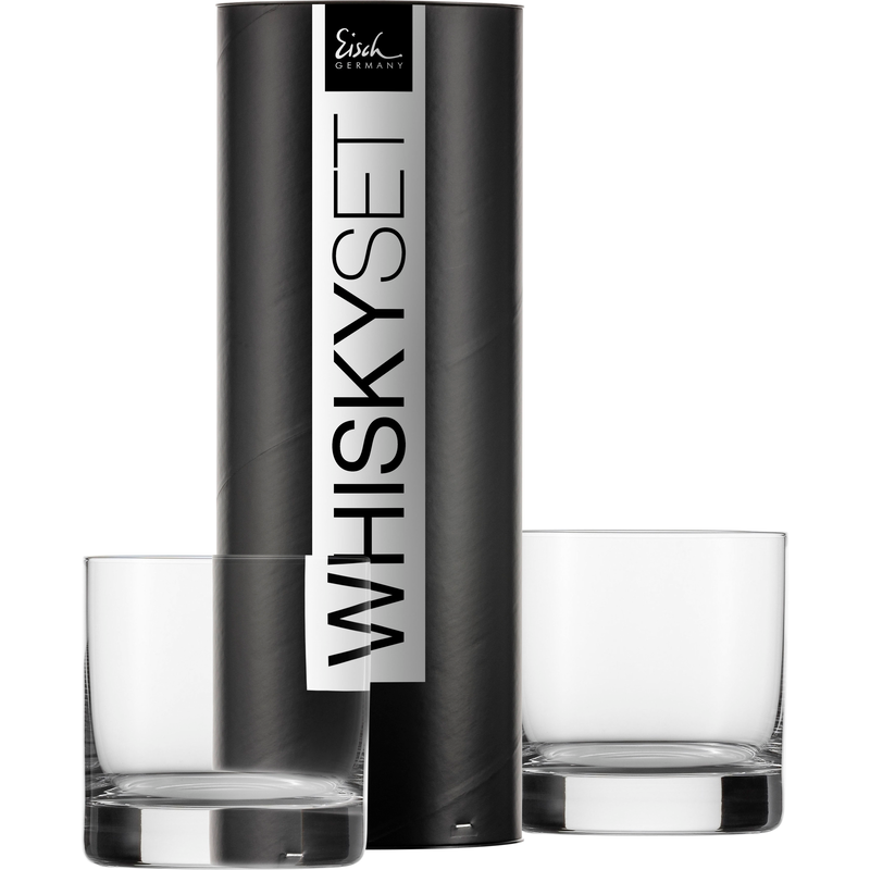 EISCH GERMANY Whiskyglas »GENTLEMAN, 400 ml« in Handarbeit mit echtem Platin veredelt, 2-teilig, Made in Germany transparent, platin