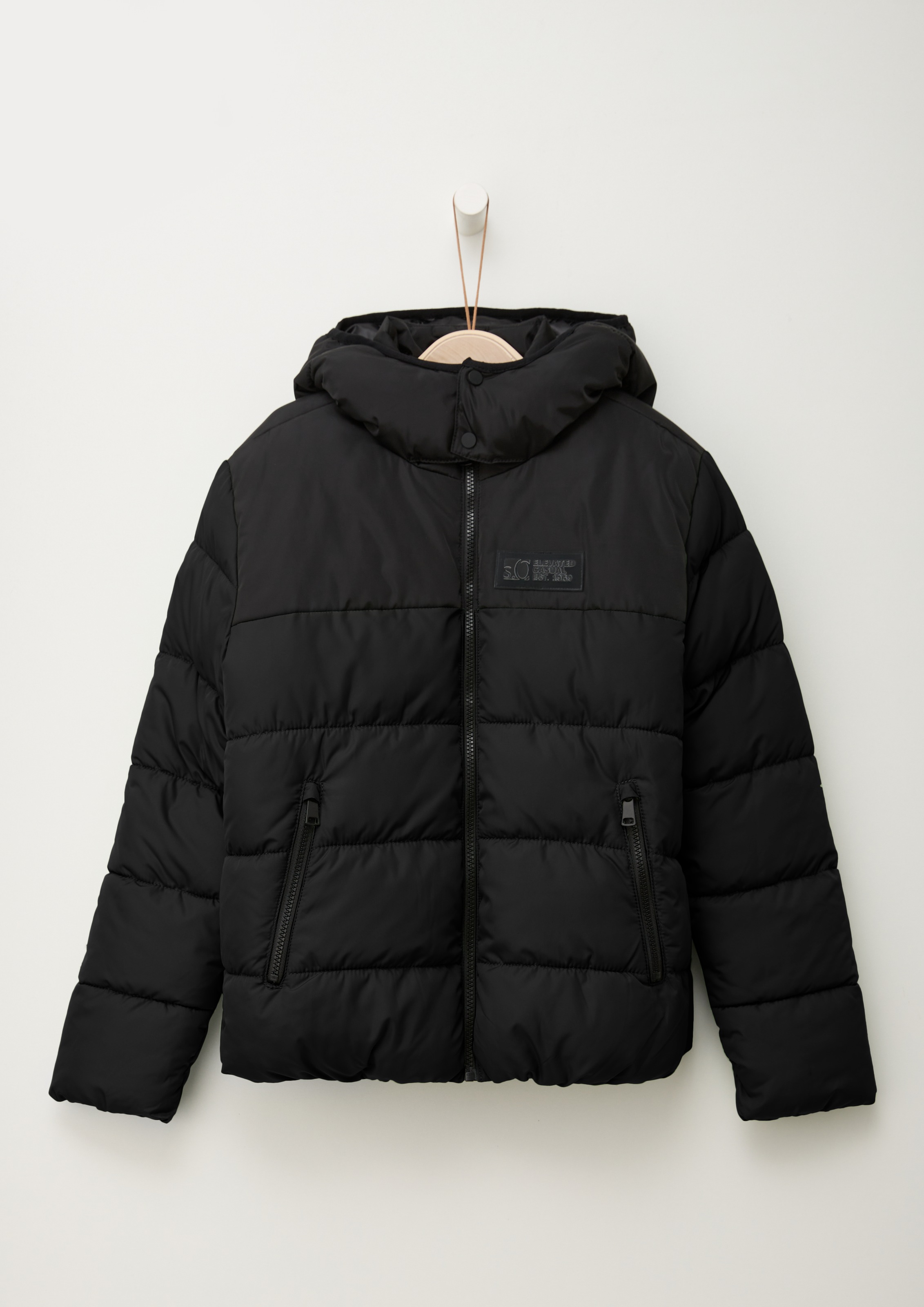 S.OLIVER JUNIOR Outdoorjacke mit Kapuze mit Kapuze black L (158/164) L (158/164) Jacke von s.Oliver JUNIOR
