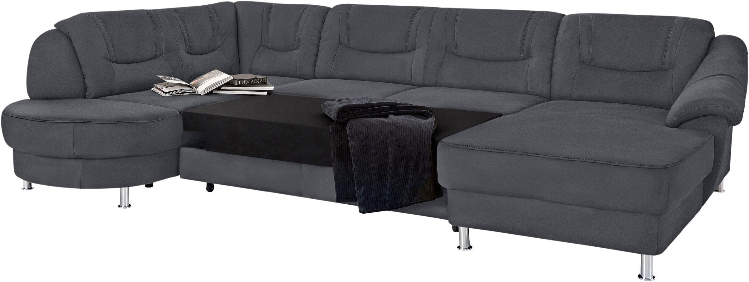 sit&more Wohnlandschaft »Salsa U-Form« mit Federkern, wahlweise mit Bettfun günstig online kaufen