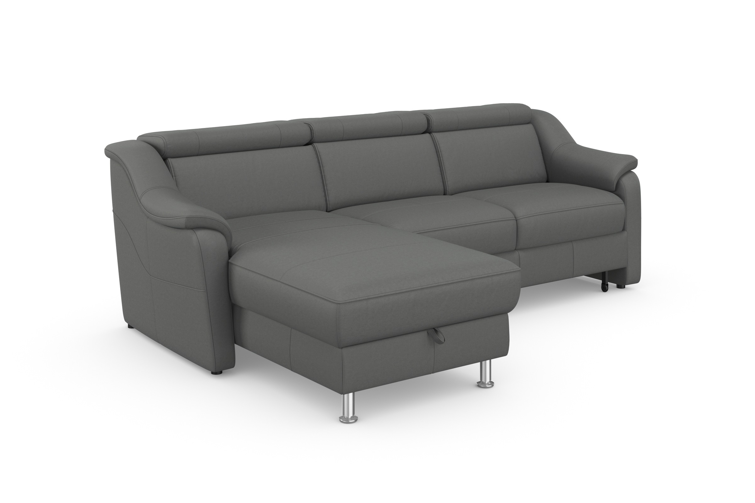 sit&more Ecksofa »Freetown L-Form«, inklusive Kopfteilverstellung und komfortablem Federkern