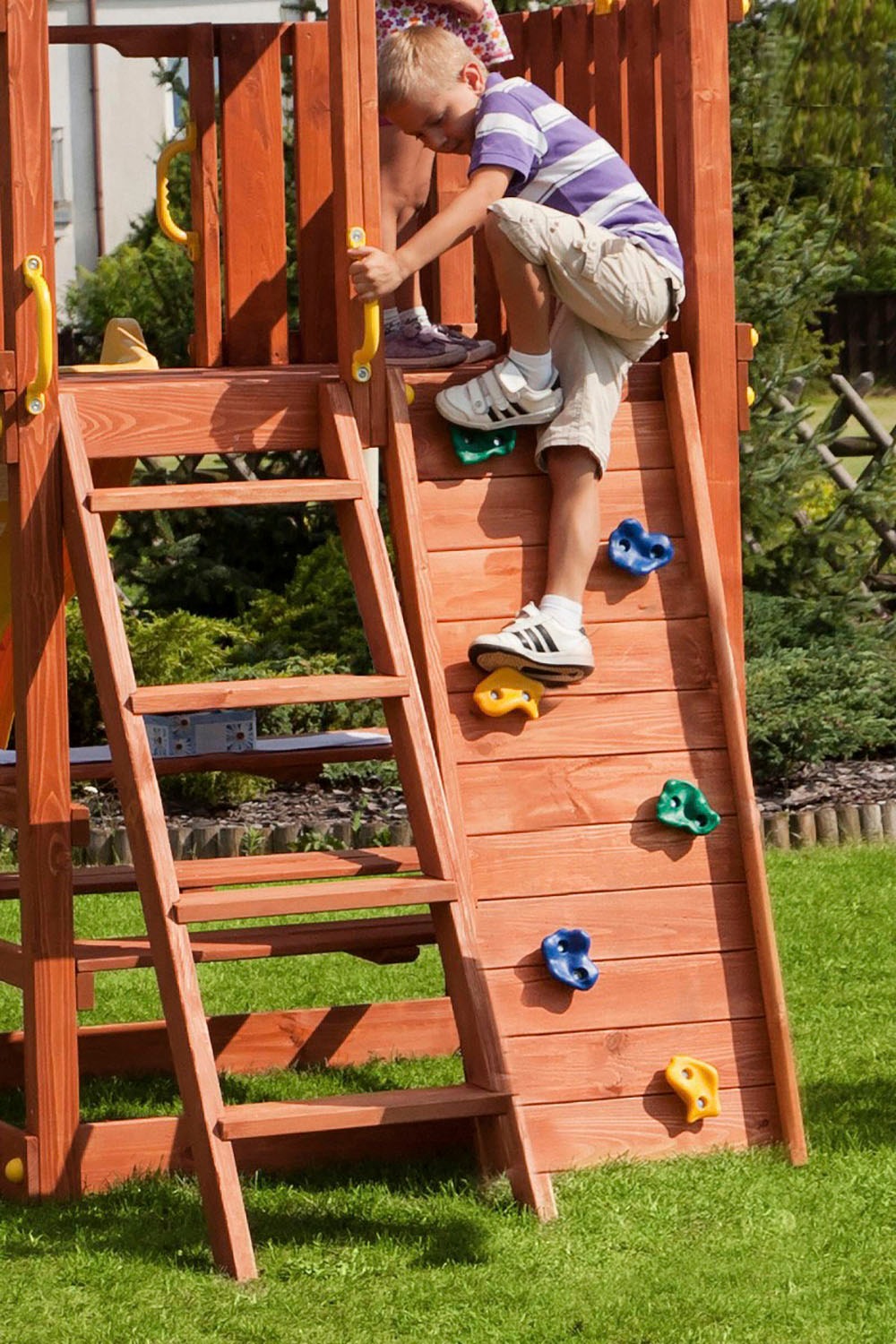 FUNGOO Spielturm »JOY Move+ Step On Free Time«, mit Schaukel & Rutsche