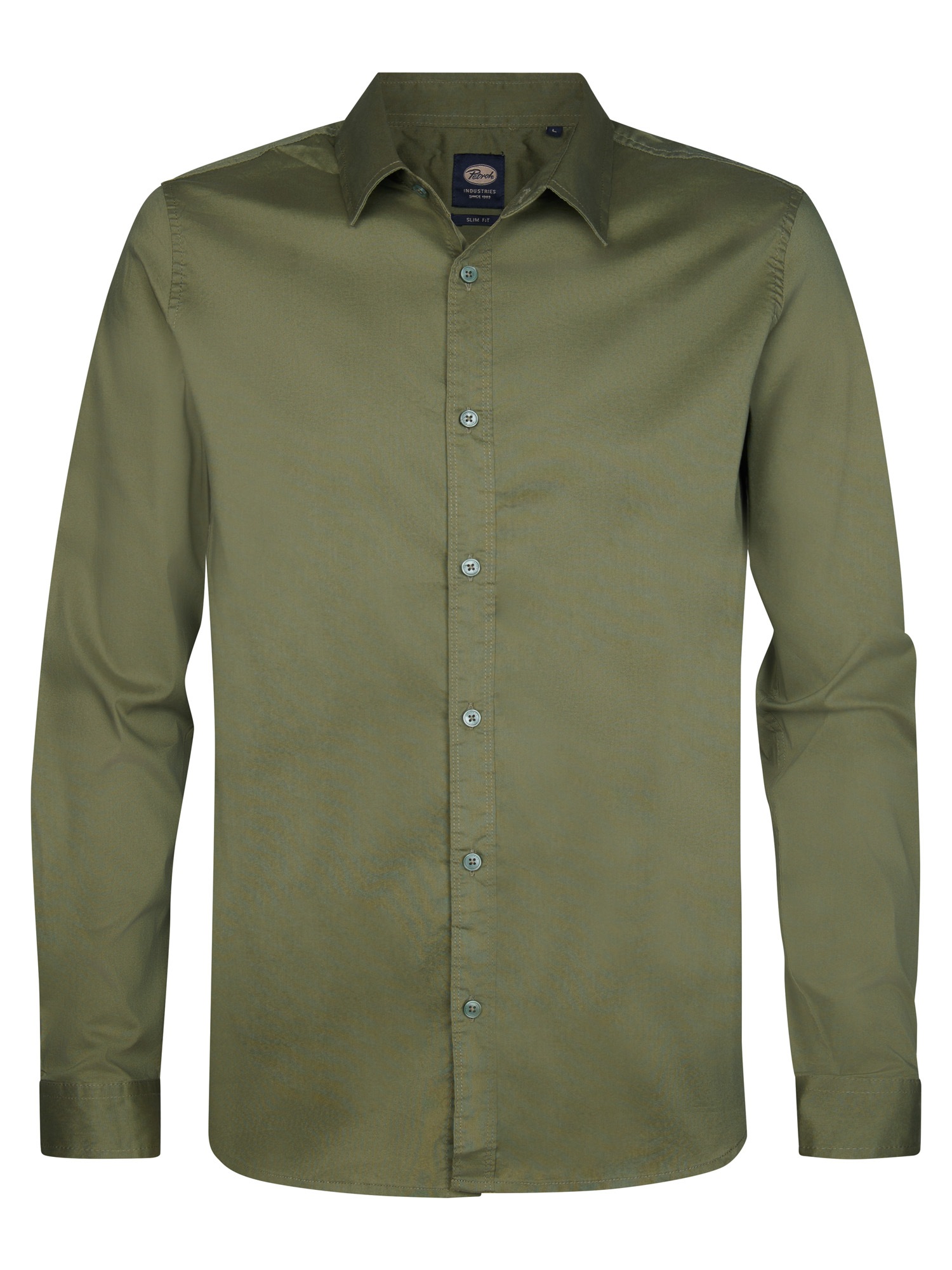 Petrol Industries Langarmshirt, mit Button-Down Kragen
