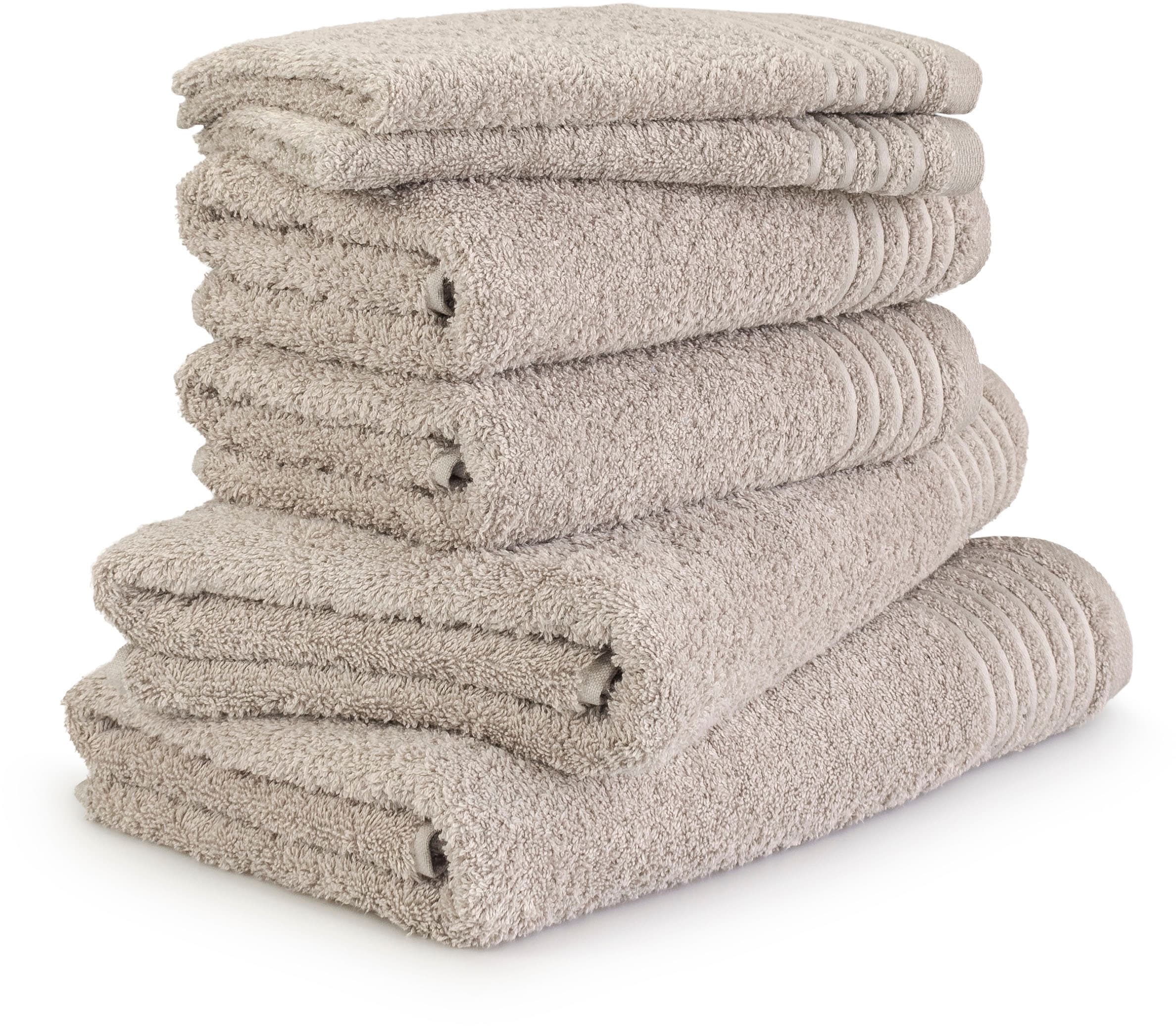 Möve Handtuch Set »New Classic«, (Set, 6 St., 2x 30x50 cm-2x 50x100 cm-2x 6 günstig online kaufen