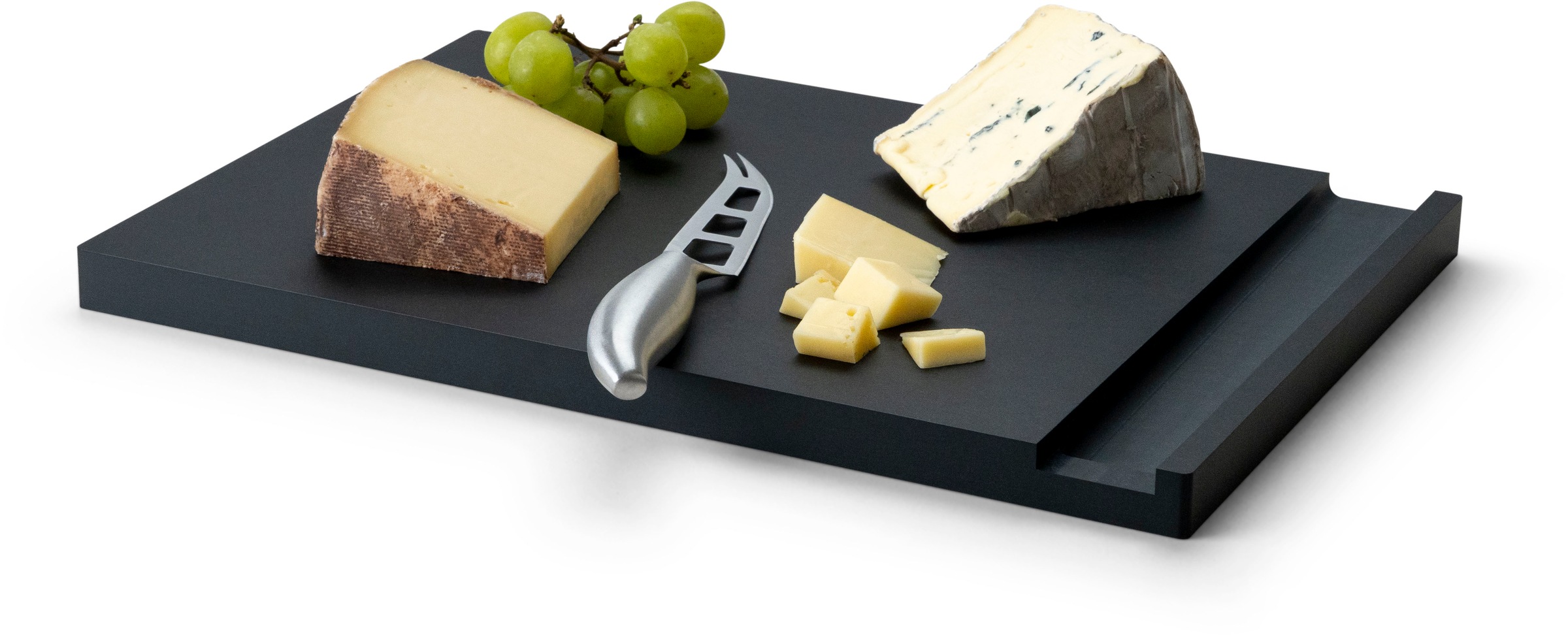Continenta Käsebrett »mit Messer, Duracore schwarz« hochwertige Verarbeitung, inkl. Käsemesser