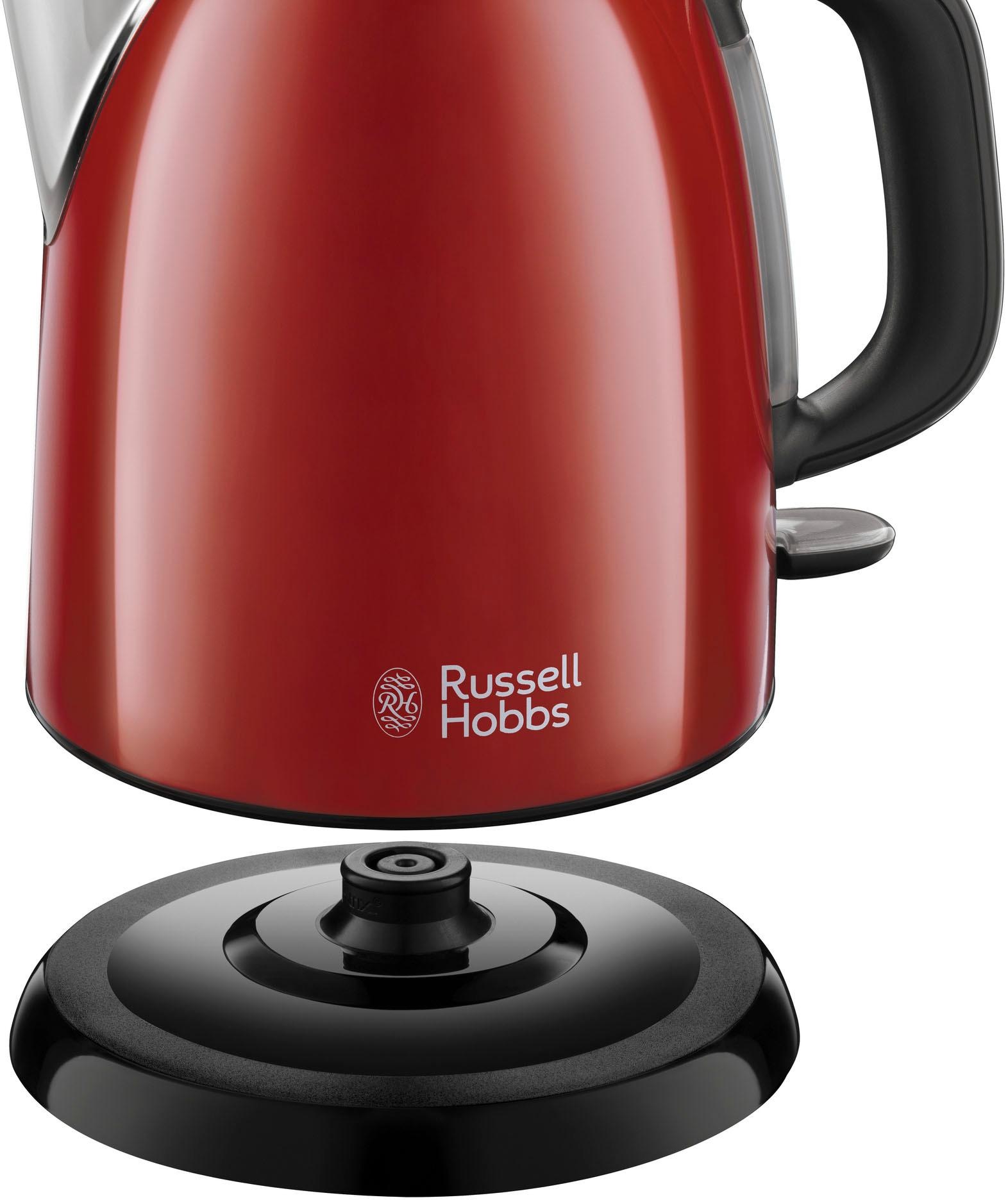 RUSSELL HOBBS Wasserkocher, Colours Plus 1 Watt Rechnung rot 24992-70, 2400 Liter, auf kaufen