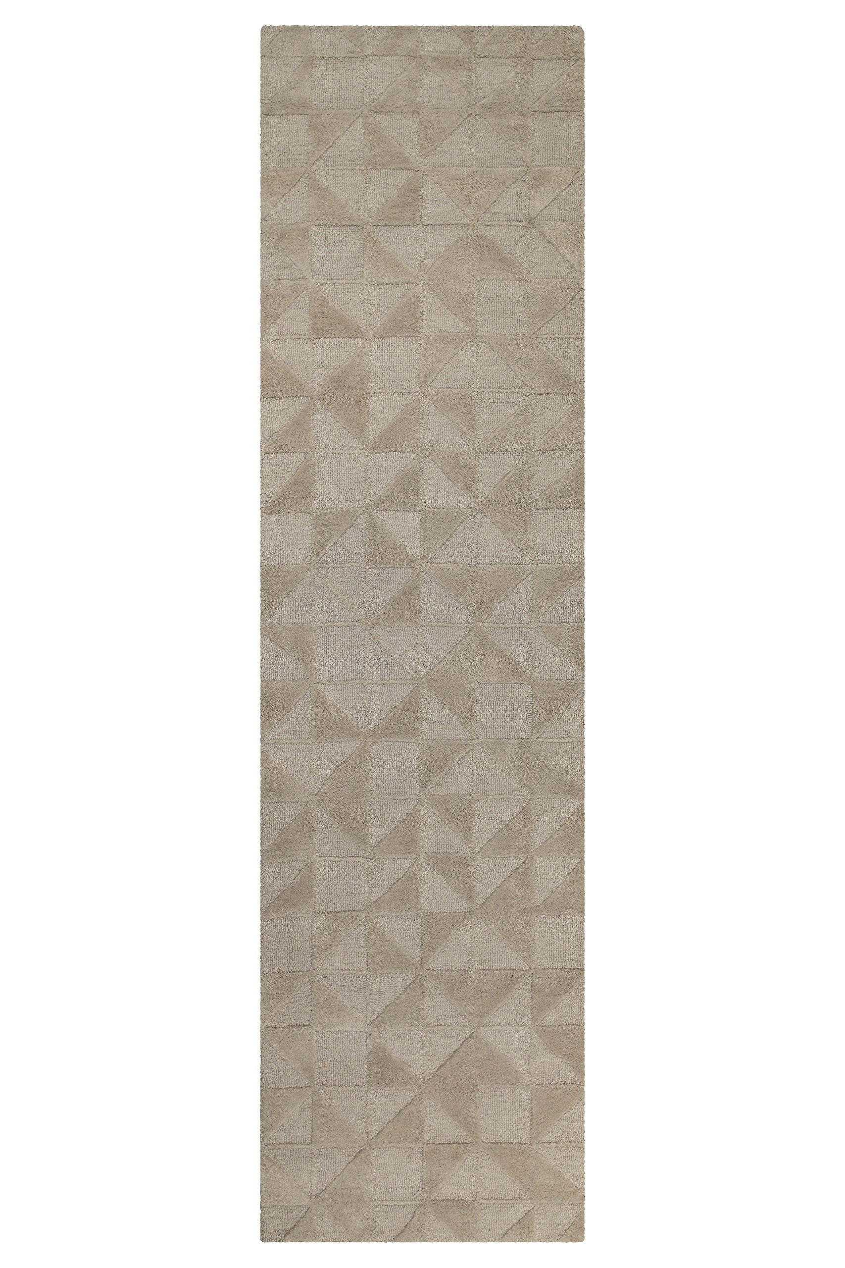 Wecon home Wollteppich »Hamptons THIRTYSEVEN«, rechteckig, 15 mm Höhe, Läufer, Schurwolle, Kurzflor, Wohnzimmer, elegant, geometrisch