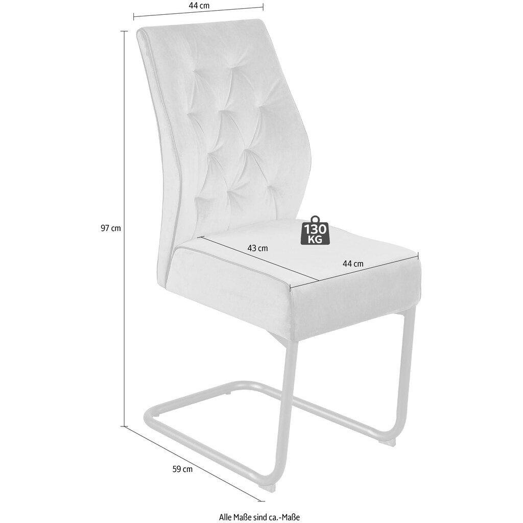 Reality Freischwinger »Manacor 2«, (Set), 2 St., Polyester