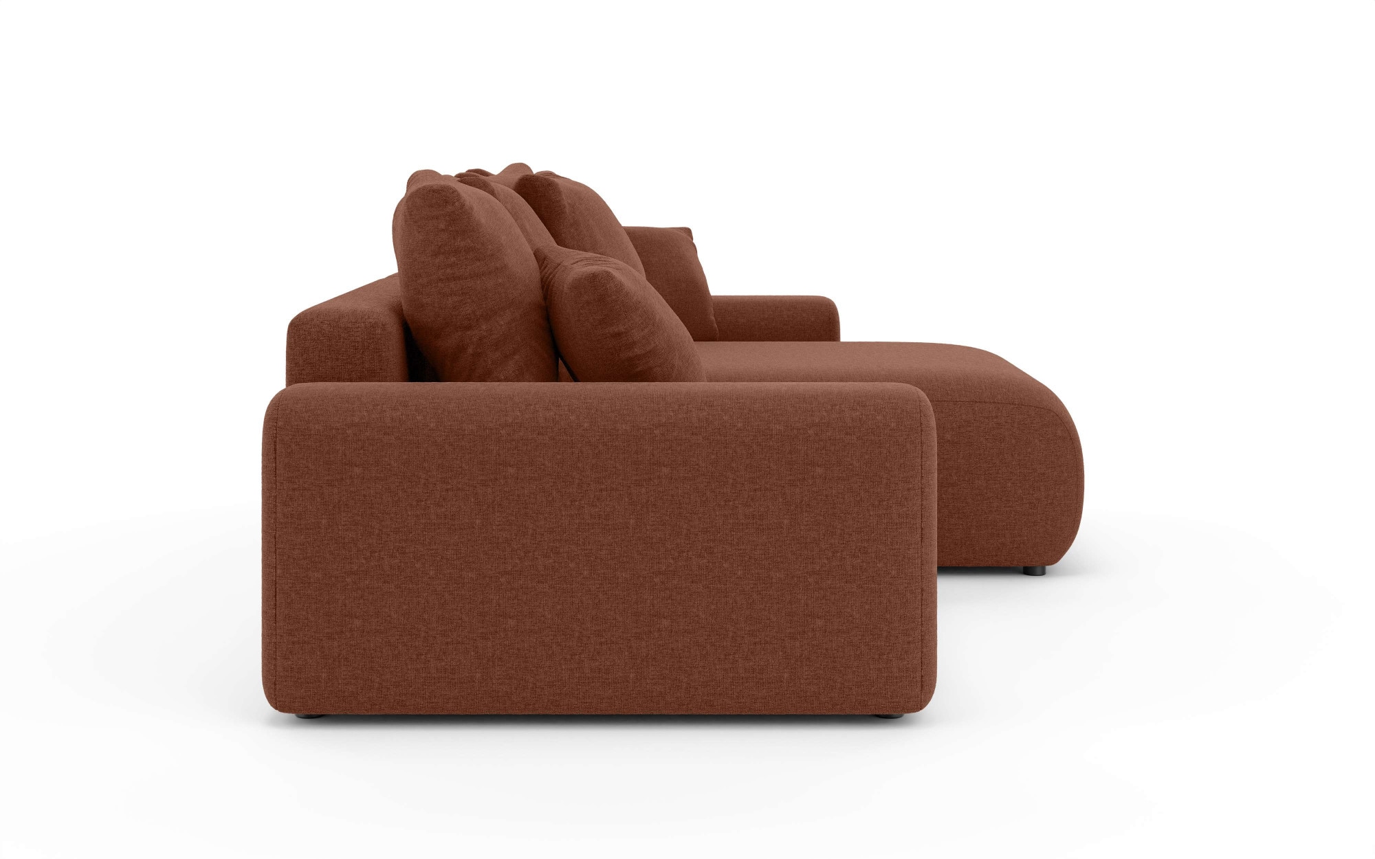 Home affaire Ecksofa »LAKESIDE klein mit Bettfunktion und Bettkasten, B/T/H 235/142/84 cm«, L-Form, Recamiere beidseitig montierbar, mit Wellenunterfederung