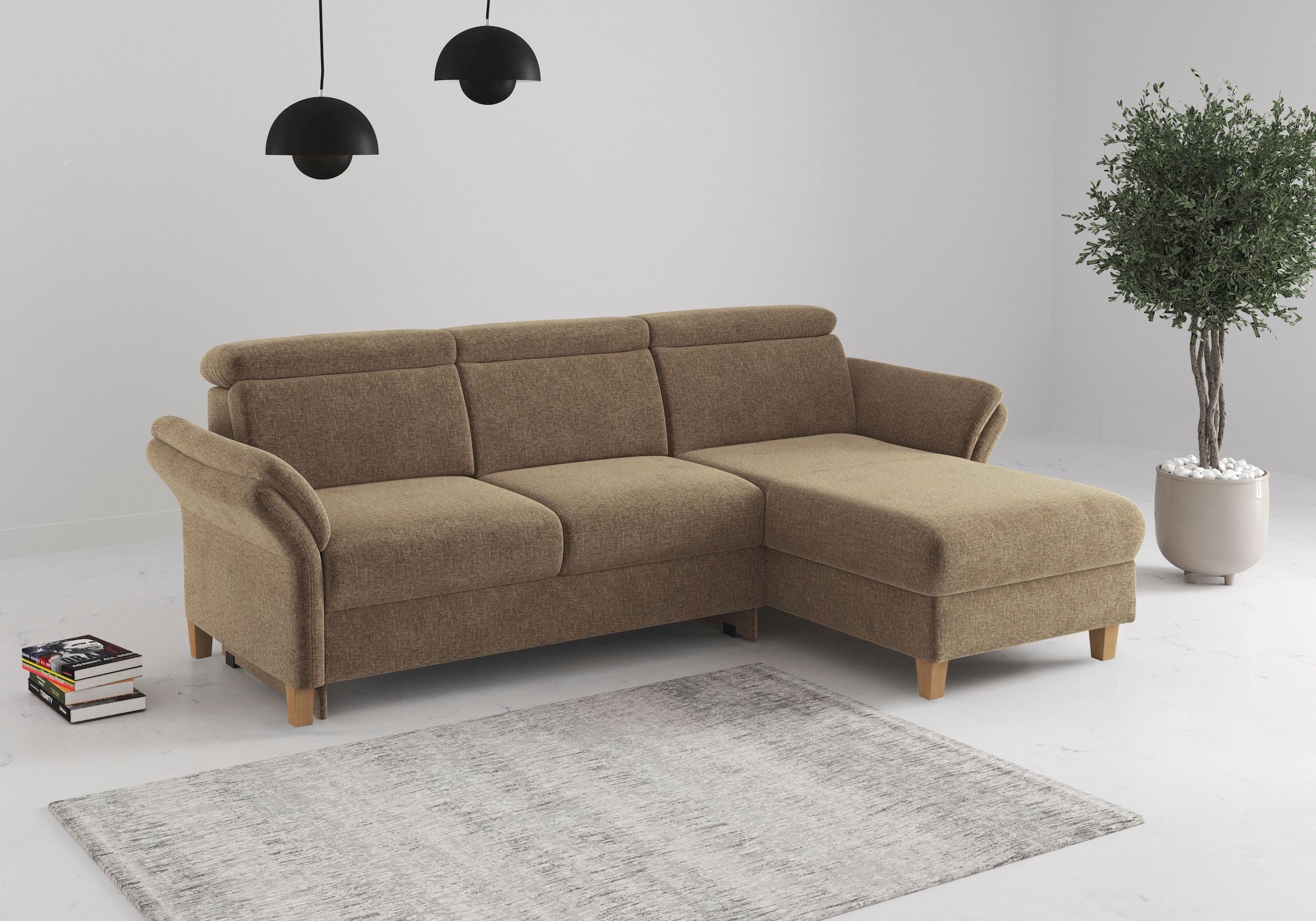 Home affaire Ecksofa »Glendale, L-Form« inkl. Kopfteilverstellung, wahlweis günstig online kaufen