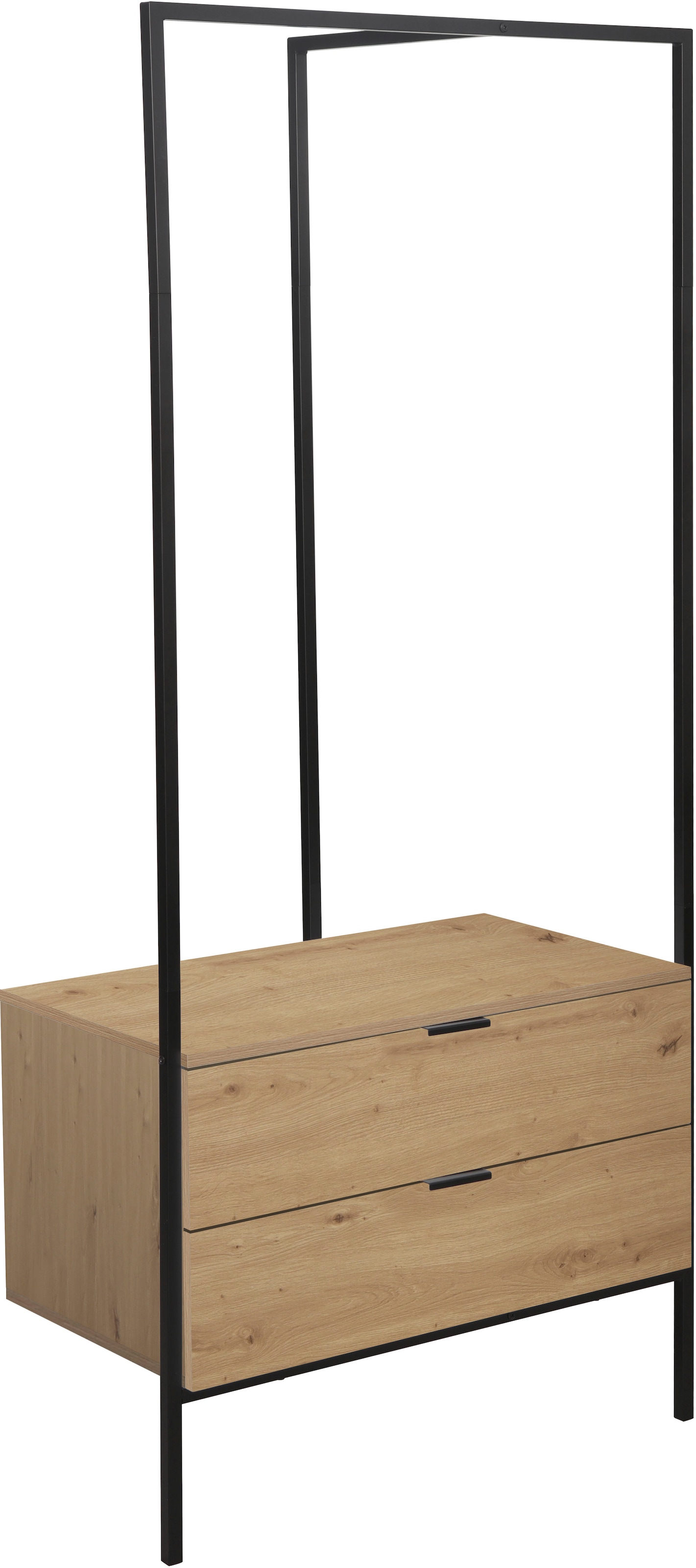 Home affaire Garderobenschrank »Innsbruck« 1 Stk. tlg. Garderobe mit Kleiderstange & 2 Schubladen - (B/T/H) 85/47/190 cm